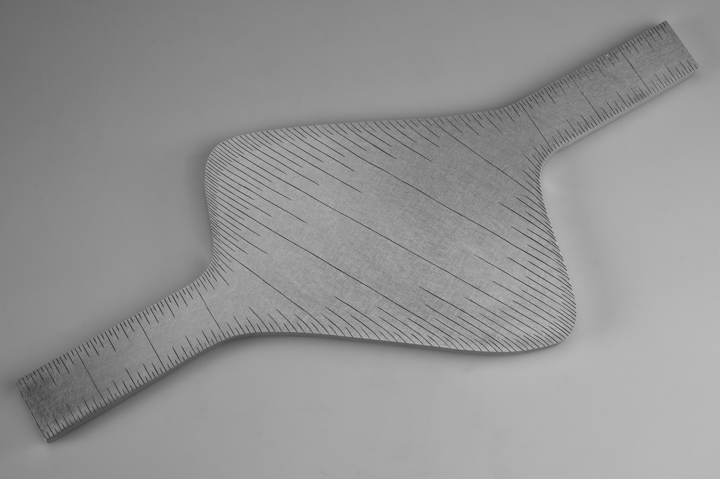 Instrument #371, hand engraved aluminum and ink.