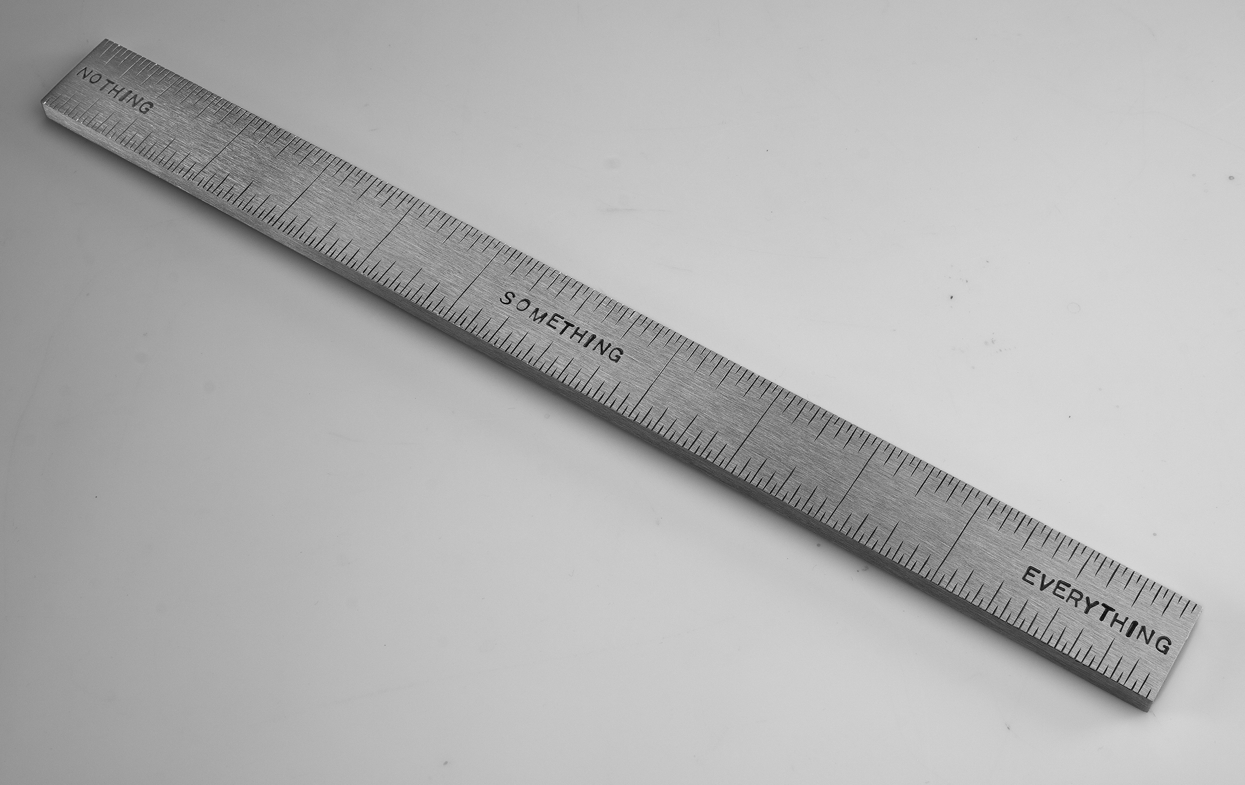 Instrument #402, hand engraved aluminum and ink.