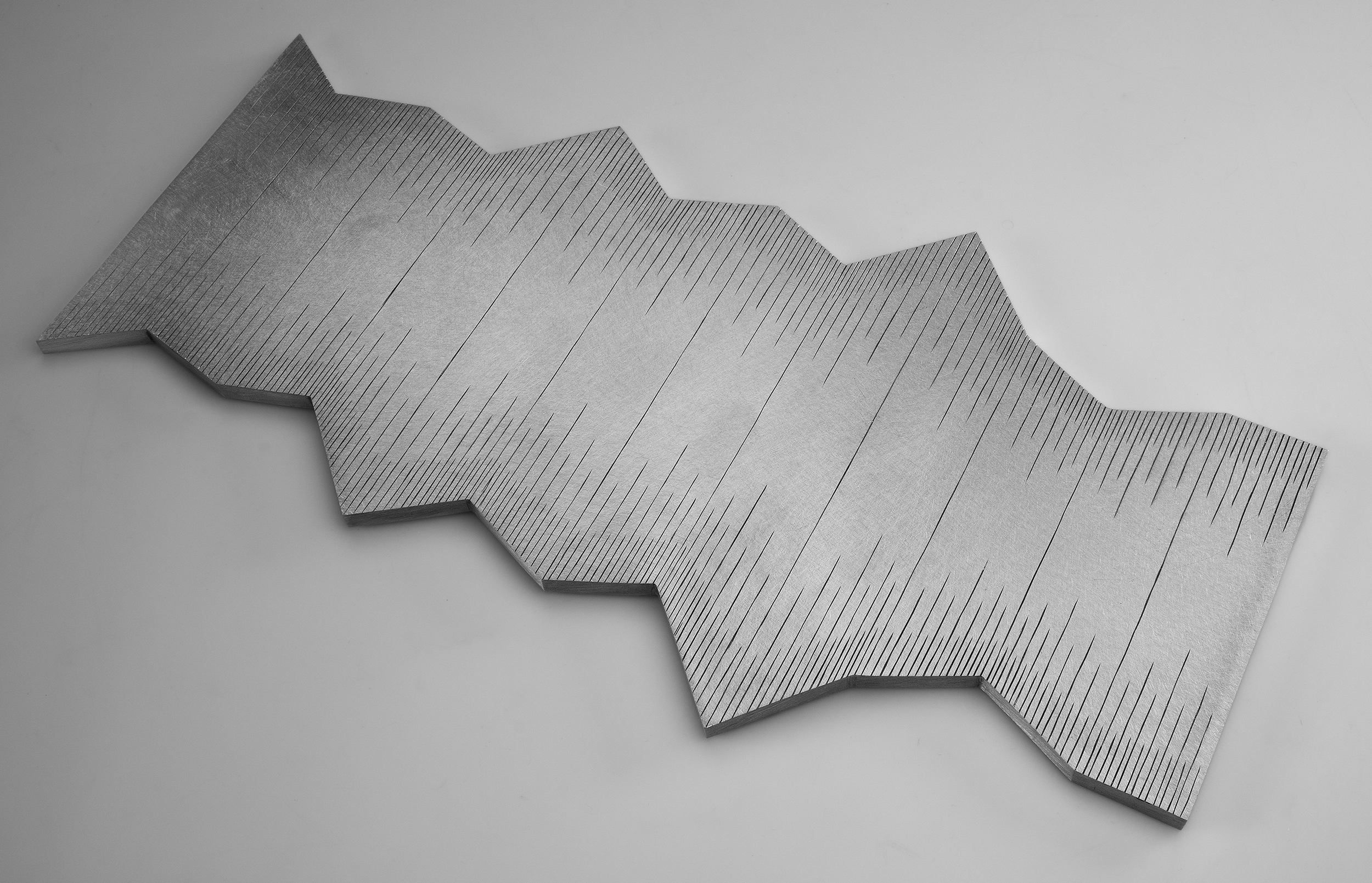 Instrument #401, hand engraved aluminum and ink.