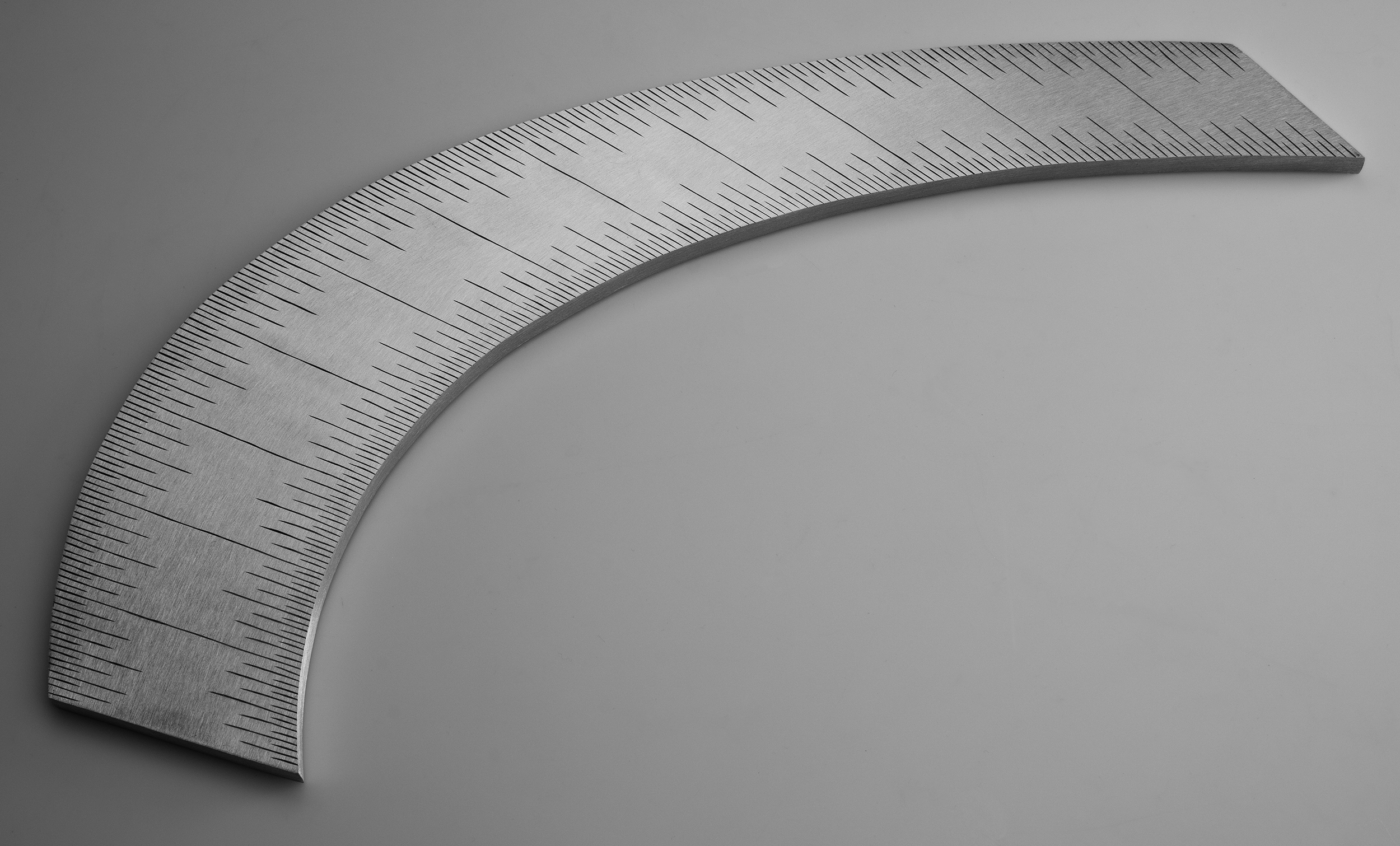 Instrument #405, hand engraved aluminum and ink.