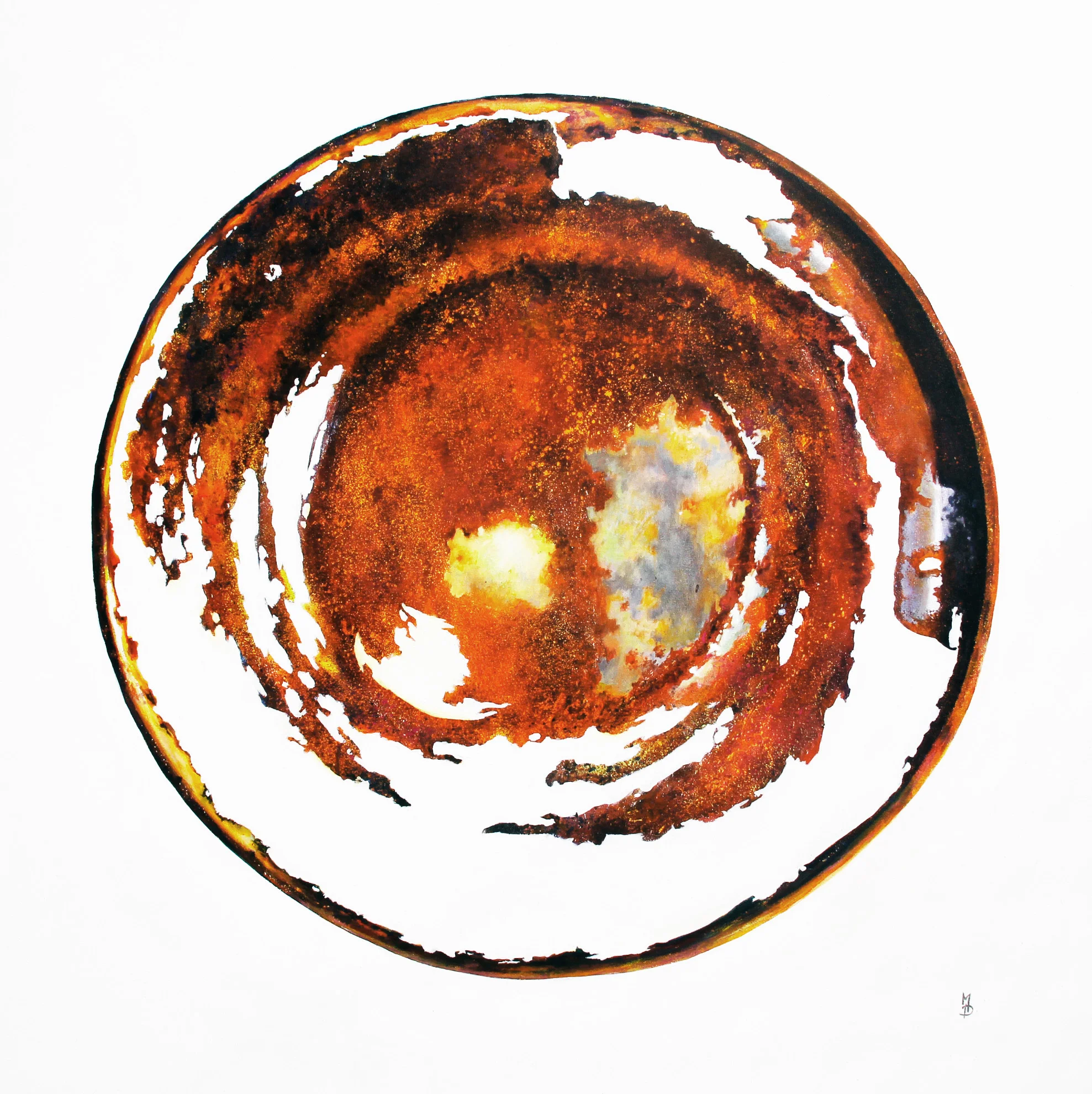 Rusty tin lid