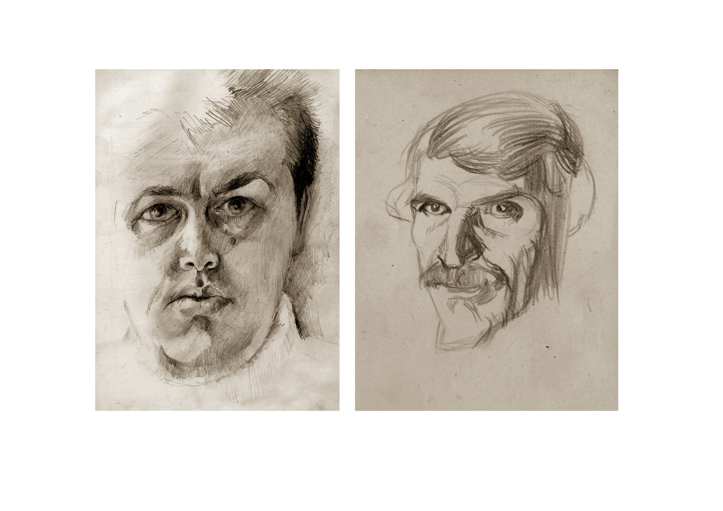 Self Portrait drawings