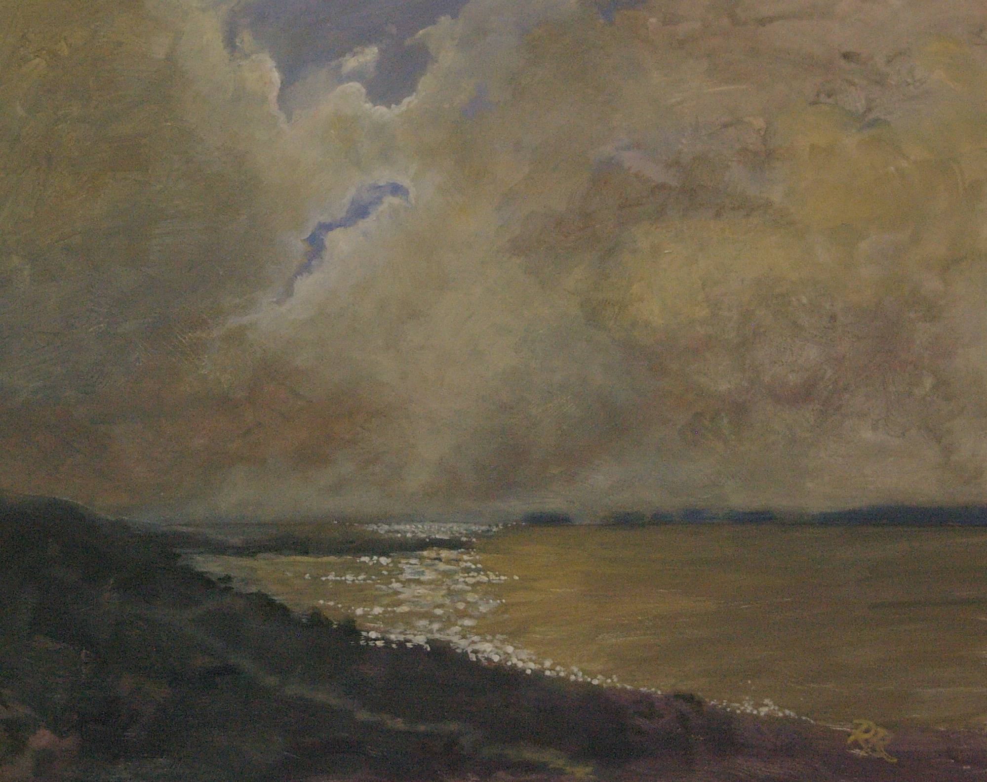 On a Quiet Afternoon; acrylic on panel; 16 x 20; $550 framed