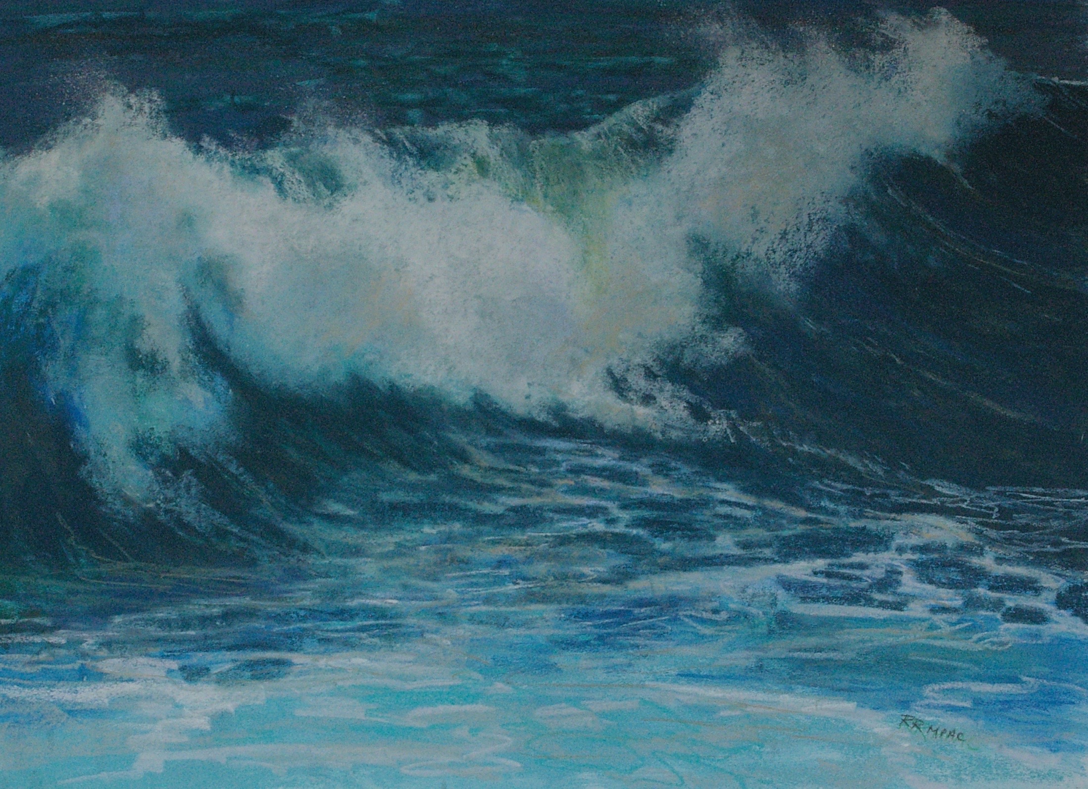 Arc & Splash 20.5 x 28.5 unframed $700