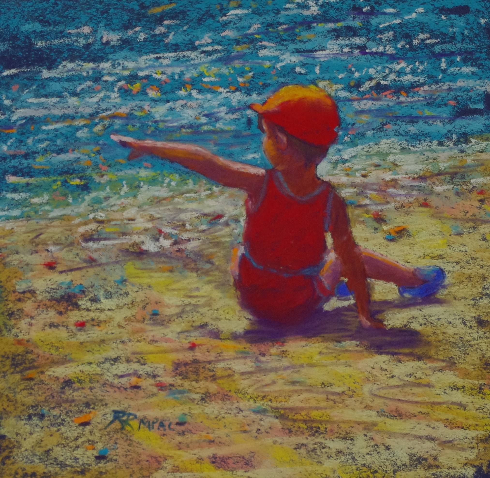 Days of Wonder pastel 8 x 8 framed $195