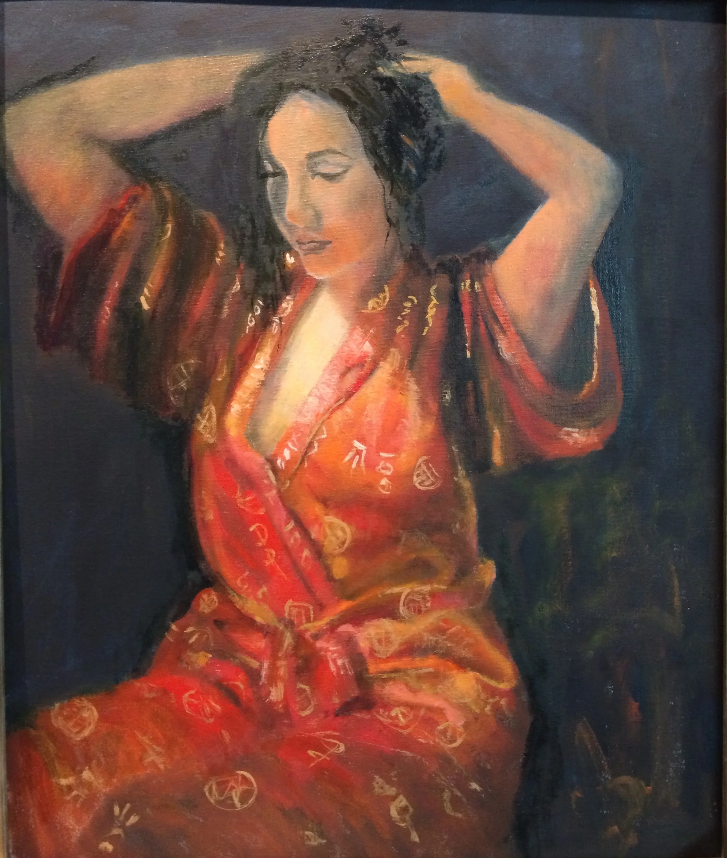 Glowing Light (Tashina #2) Oil on canvas 24 x 20 framed $800