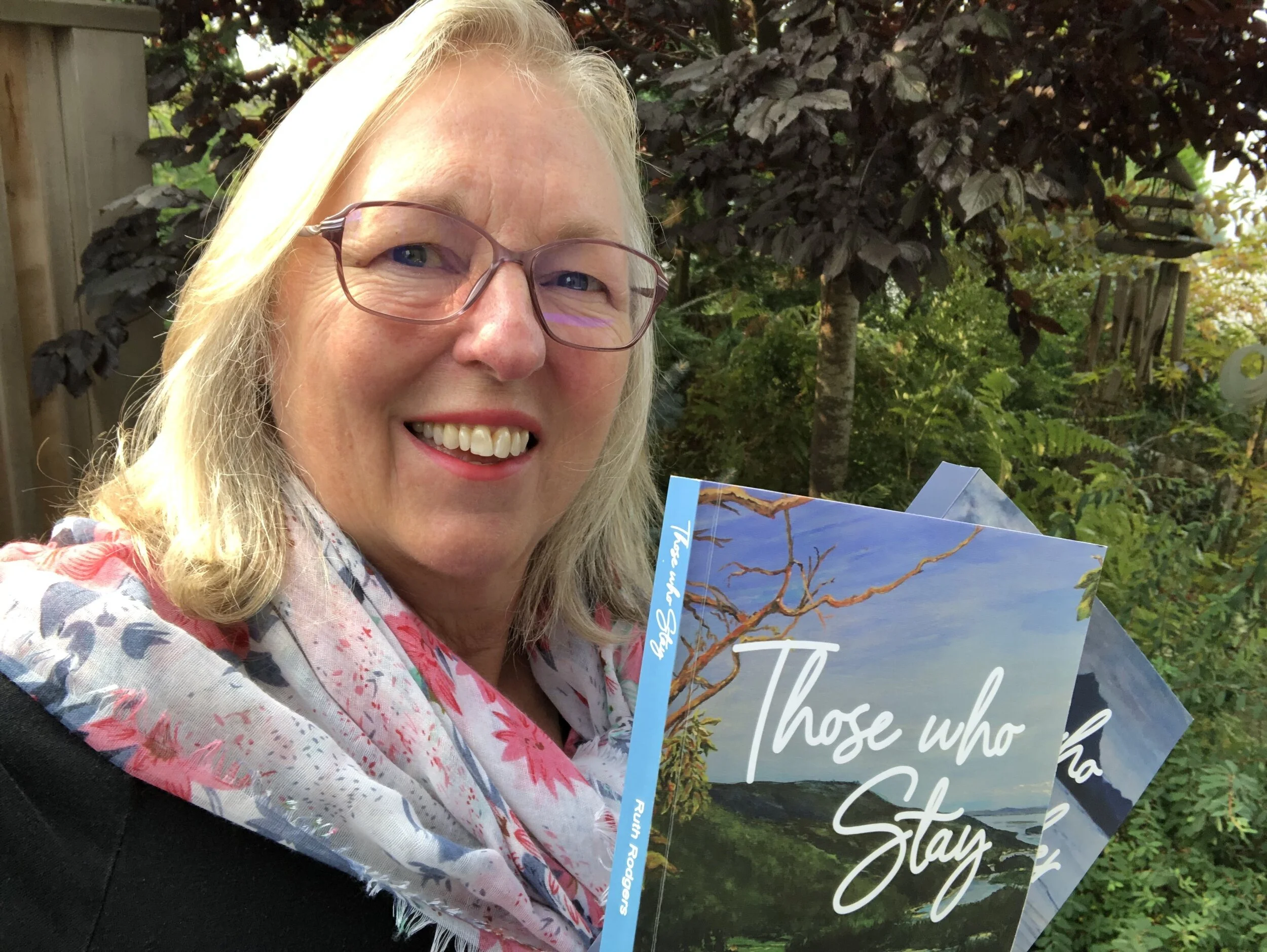 This book, published in 2020, is a sequel to Those Who Wander. Here is the back cover text:When he joined the military to fight for Canada in WWI, Henry Joe gave up his Indian status, hoping to protect his two younger mixed-race children from the horrors of residential school. But, years later, as his daughter Grace trains to be a nurse, she discovers that there are more disturbing secrets in Canada’s relationship to its native inhabitants. As another world war threatens, Grace must choose her path amidst competing allegiances and the impulses of her own heart.Drawn from actual events and historical characters, this sequel to Those Who Wander follows fictional character Grace Joe’s career in the Canadian health care system and the growth of British Columbia’s coastal communities through WWII.Reader reviews:“I believe this will not only be a book that will be enjoyed by readers everywhere, but also one that will be a valuable contribution to the ongoing and difficult Sunshine Coast conversations about cultural adjustments and social history.” BN“What a great continuation of Those Who Wander! I experienced all the joy, anger, and heartache with the characters as if they were part of my family--but I still want more!” ES“Just finished Those Who Stay last night, and I want to tell you how much I enjoyed both books. They have been my evening companions these past few weeks and I don’t know what I am going to do now that I have turned the last page. The story of the Indian hospitals added to the residential school forms a poignant narrative.“ JWhttps://www.amazon.ca/Those-Who-Stay-Sunshine-Coast-ebook/dp/B09662549Z/ref=sr_1_2?dchild=1&keywords=ruth+rodgers+Those+Who+Wander&qid=1623529777&sr=8-2