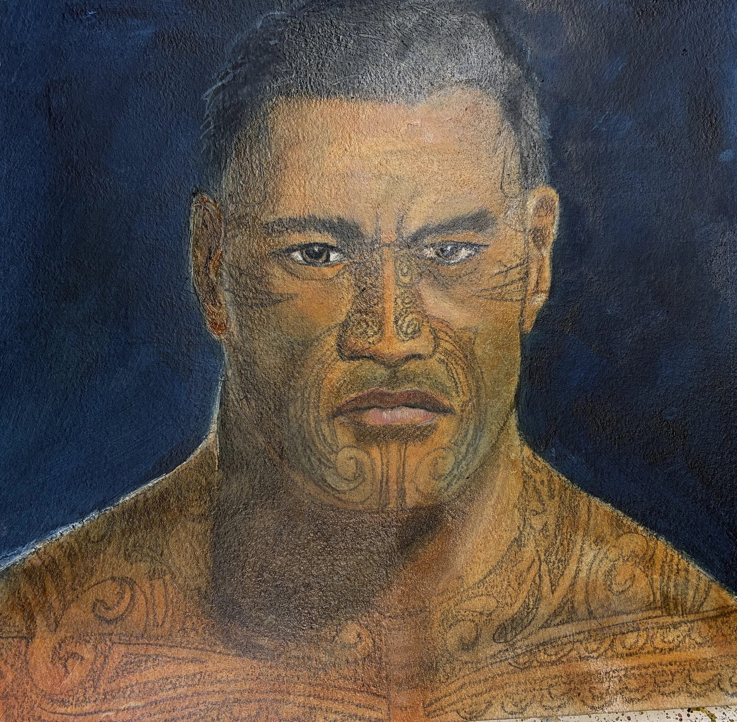 #23 Prompt: Maori rugby player with culturally appropriate tattoos