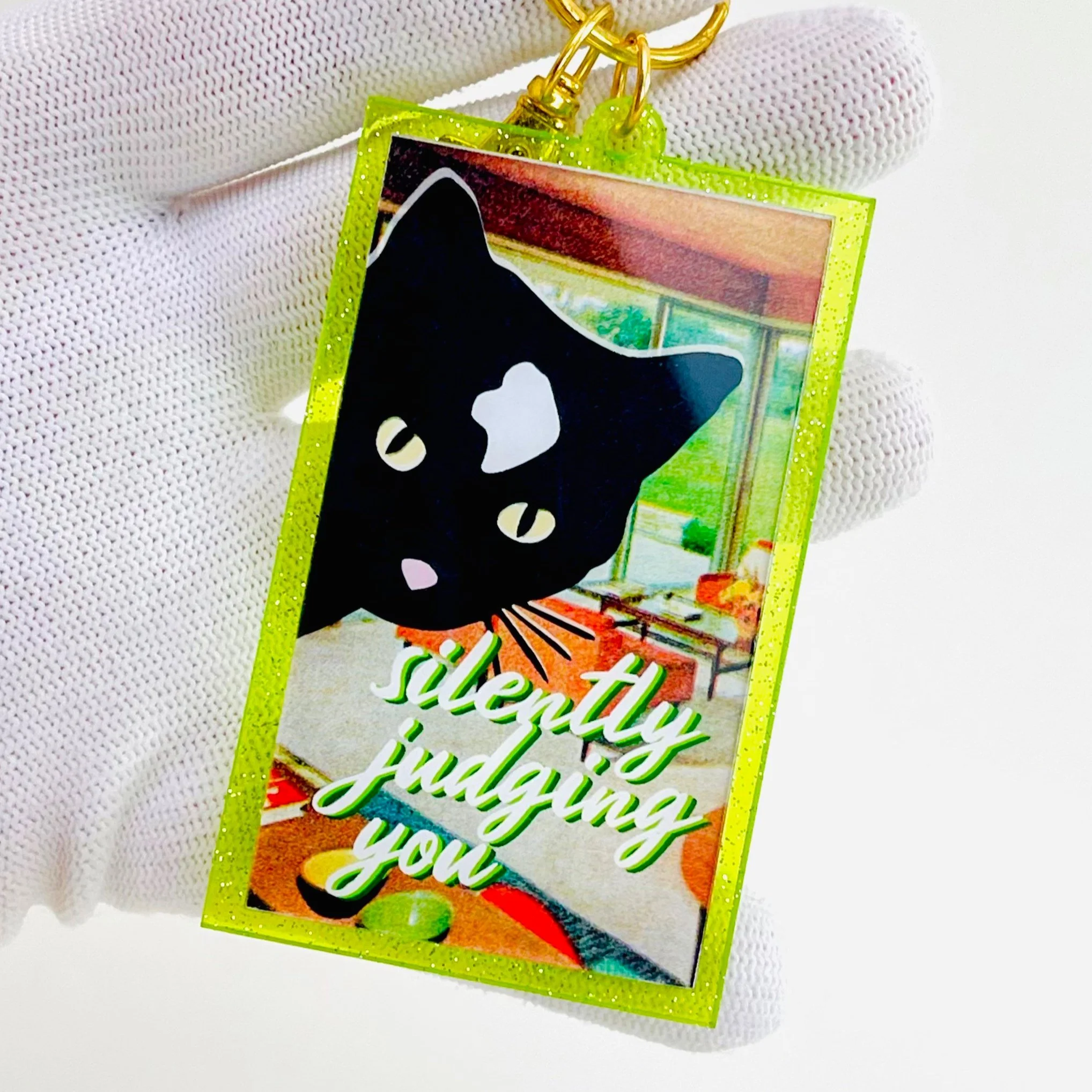 Silently Judging You Cat Charm
