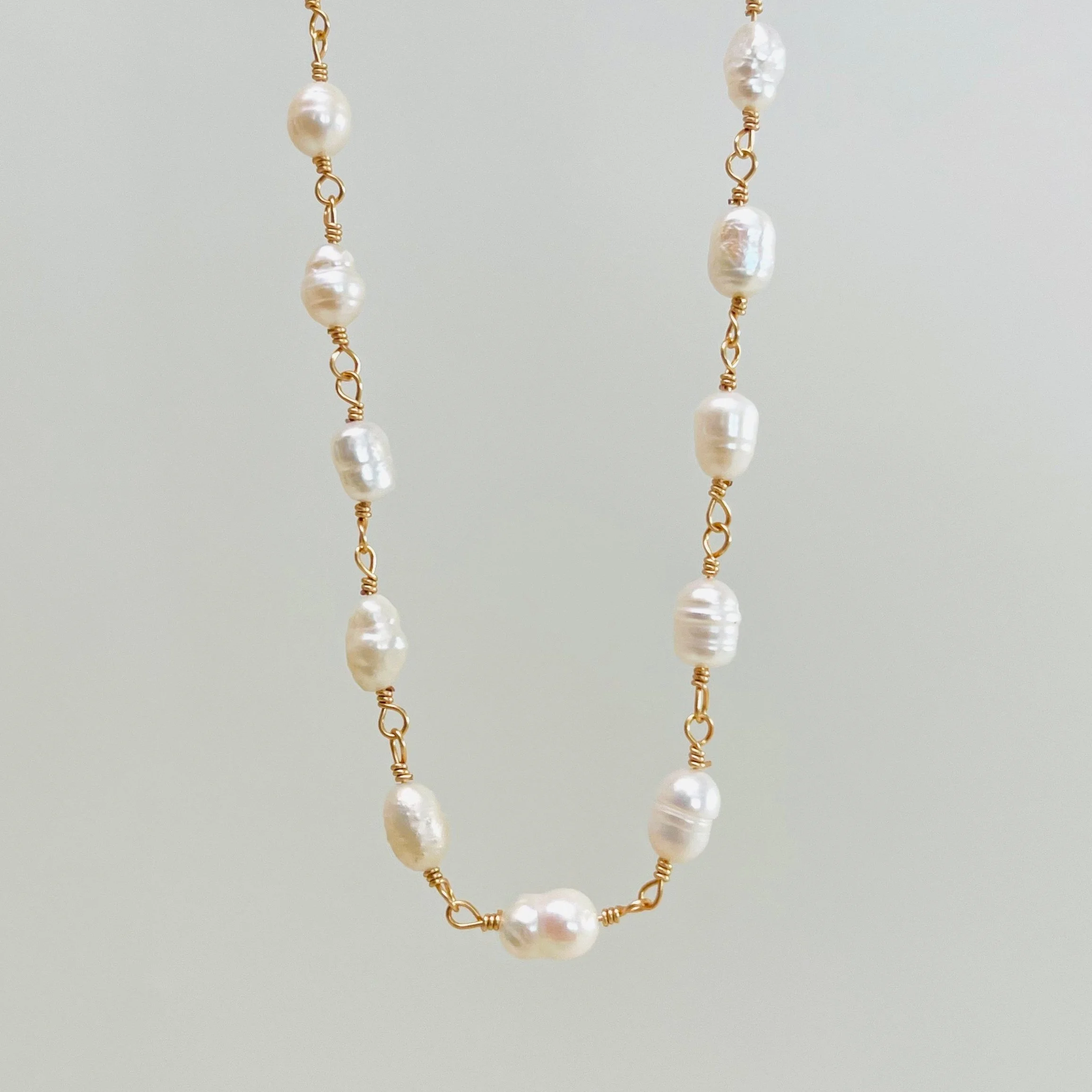 Baroque Pearl Layering Necklace