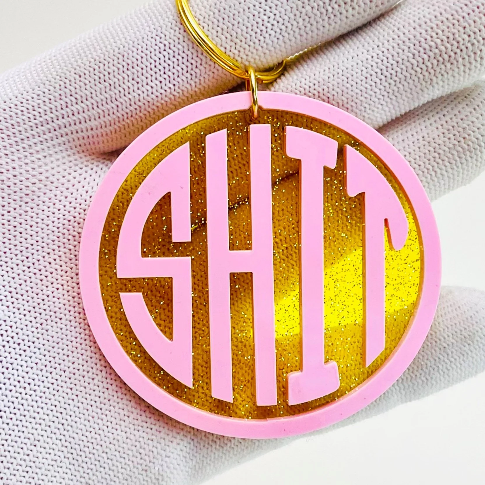 Shit Glitter Charm