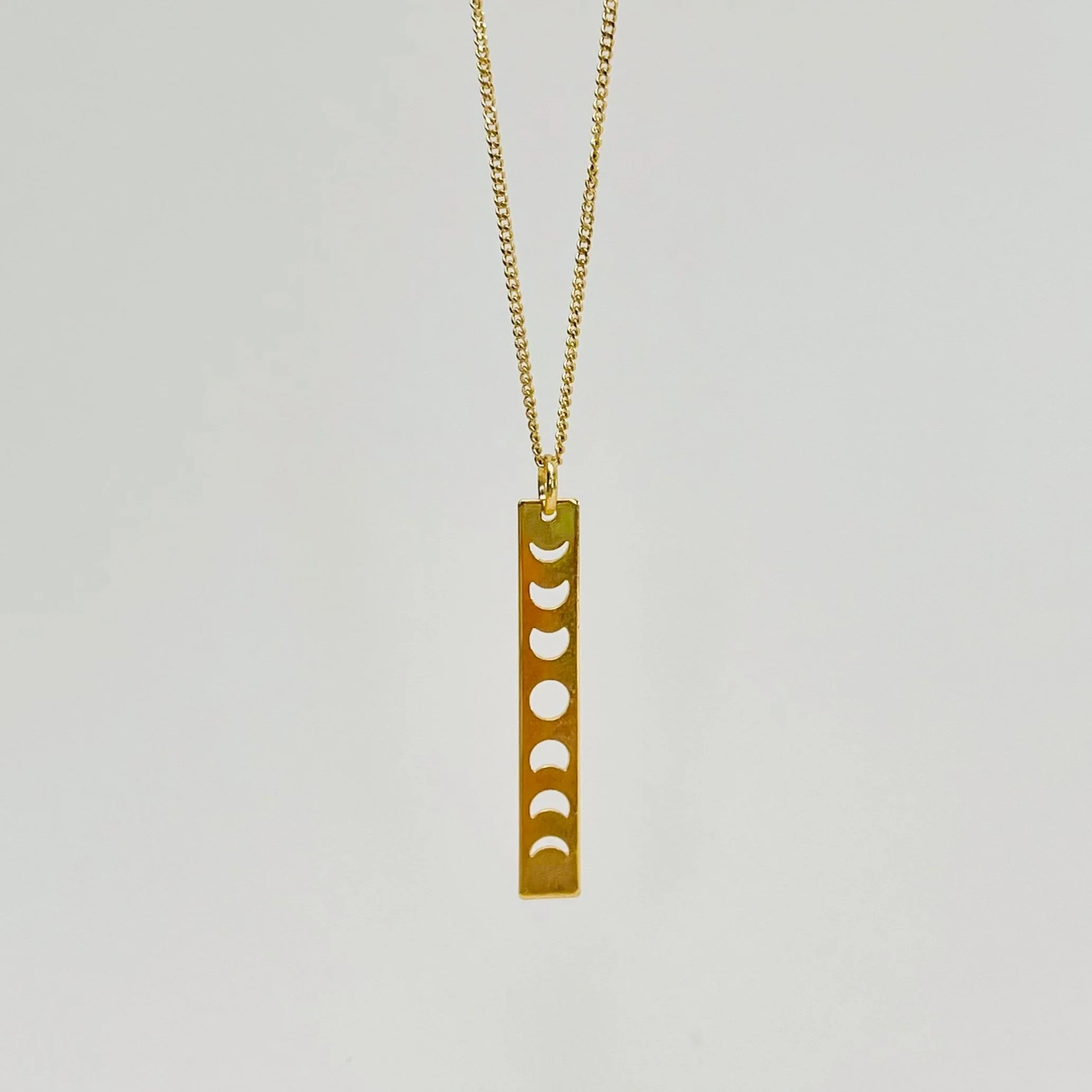 Golden Moon Phases Pendant