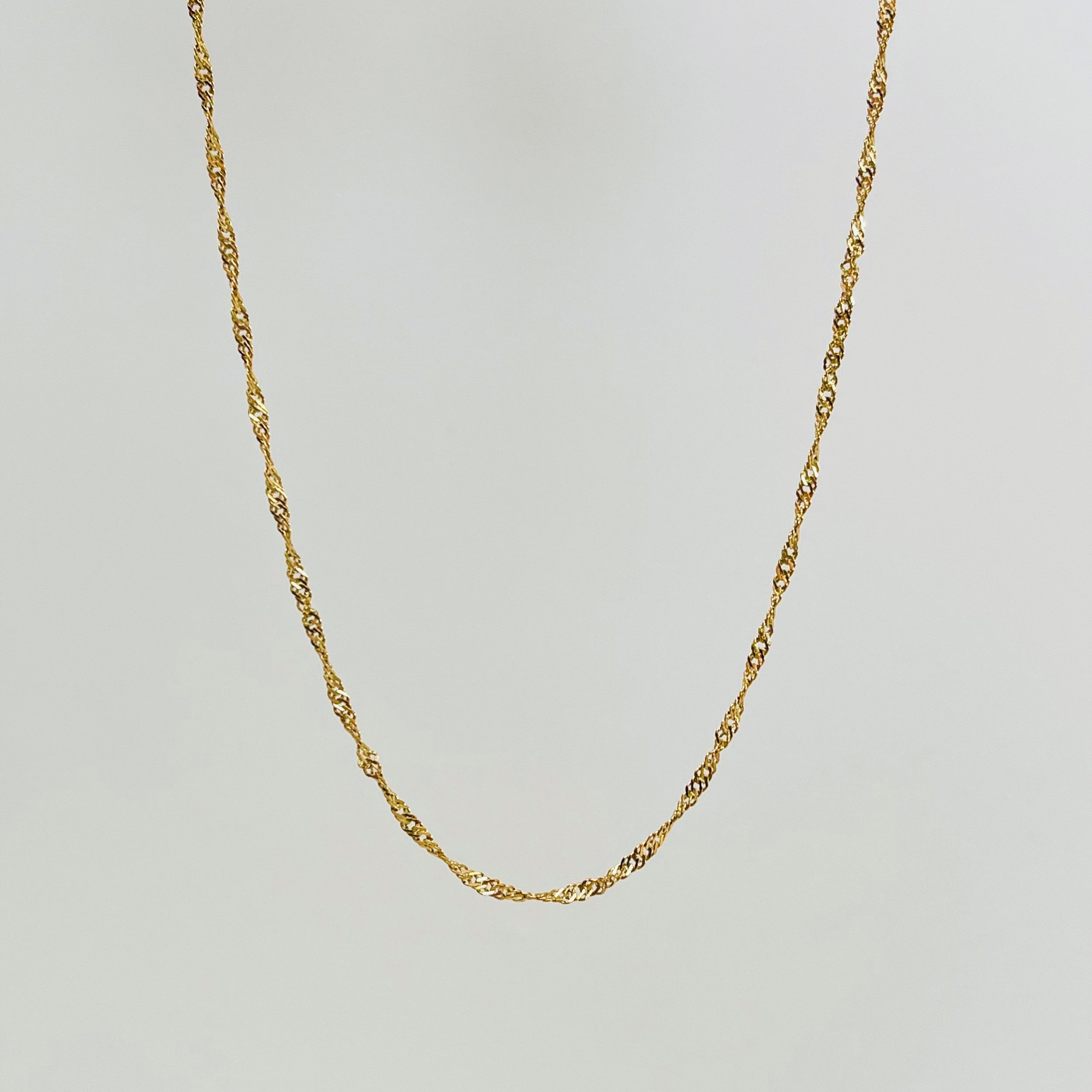 2mm Golden Twist Chain - Stainless Steel