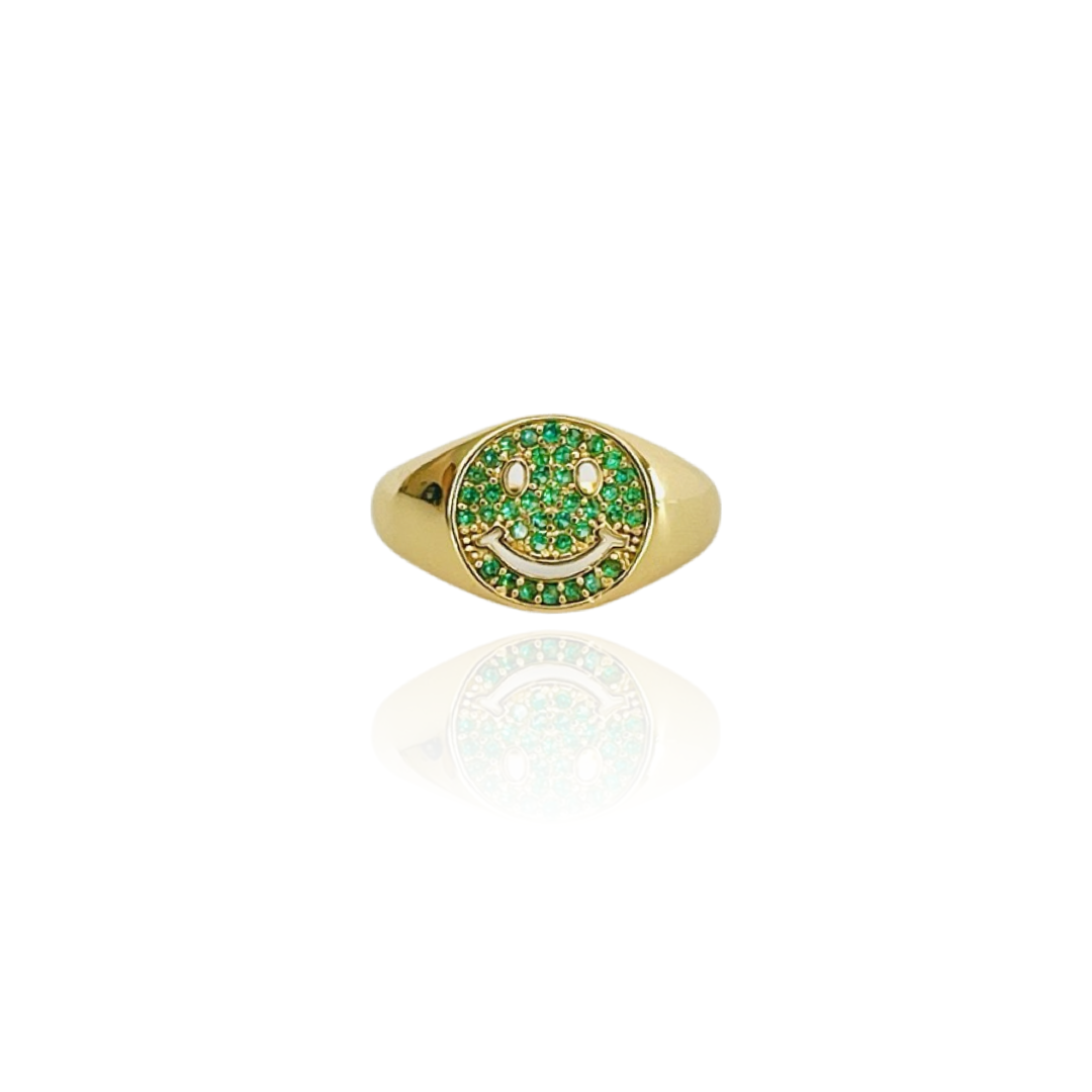 The Emerald Crystal Smile Ring