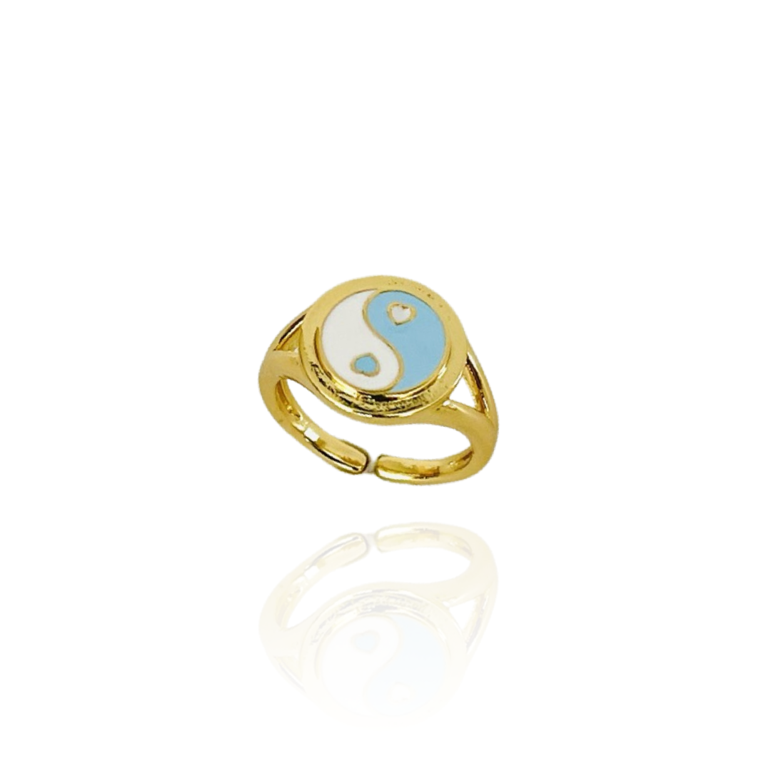 The Pale Blue Yin Yang Ring