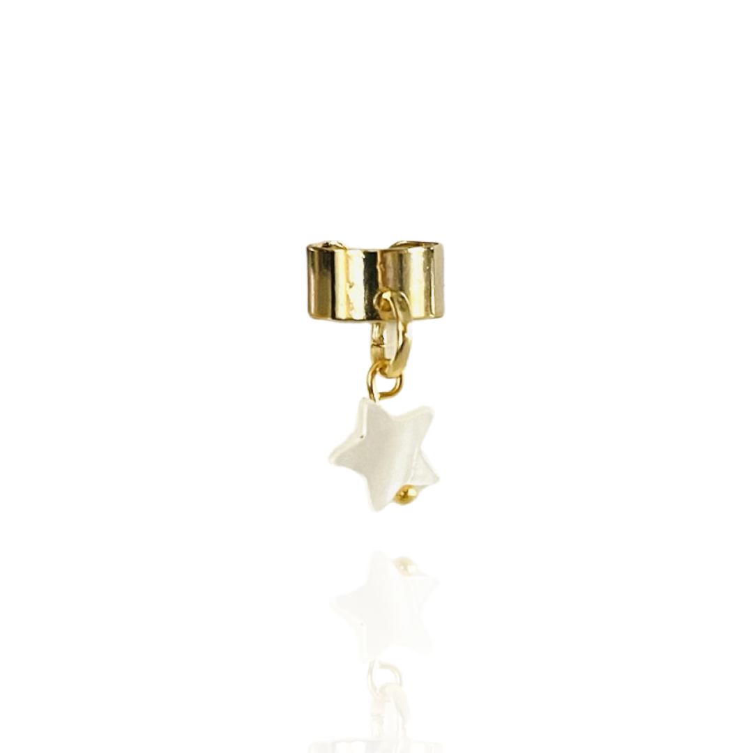 The Mother of Pearl Star Ear Cuff