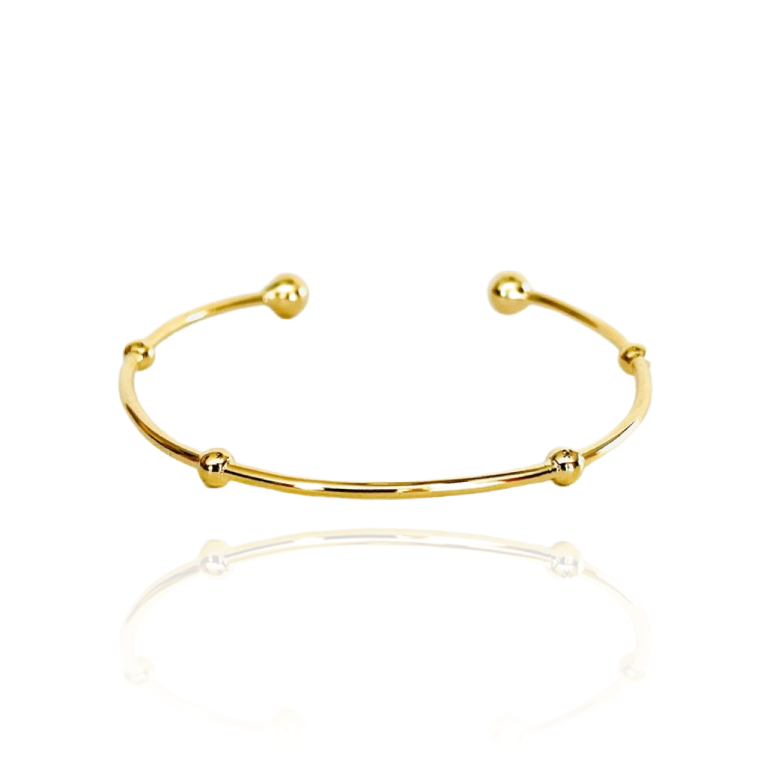 The Golden Barbell Cuff