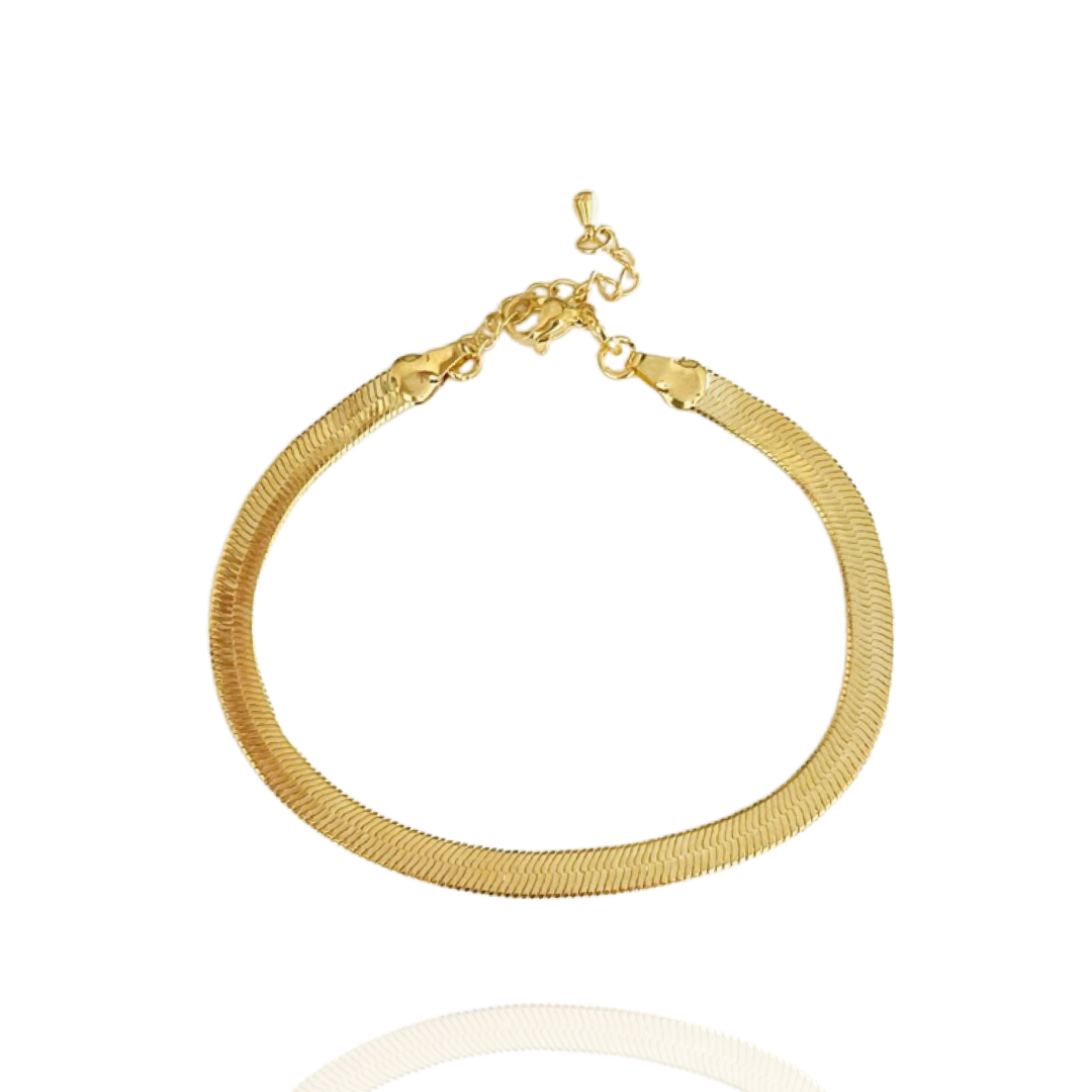 The Golden Snake Chain Bracelet