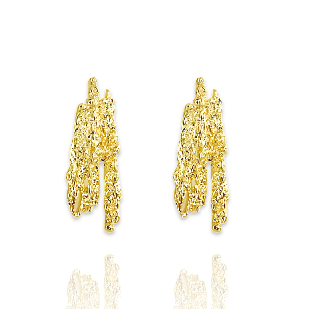 Golden Lava Studs