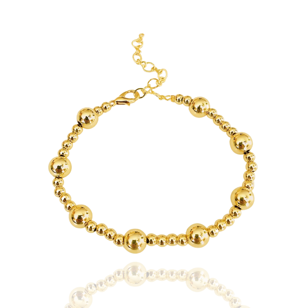 The Layered Golden Ball Bracelet