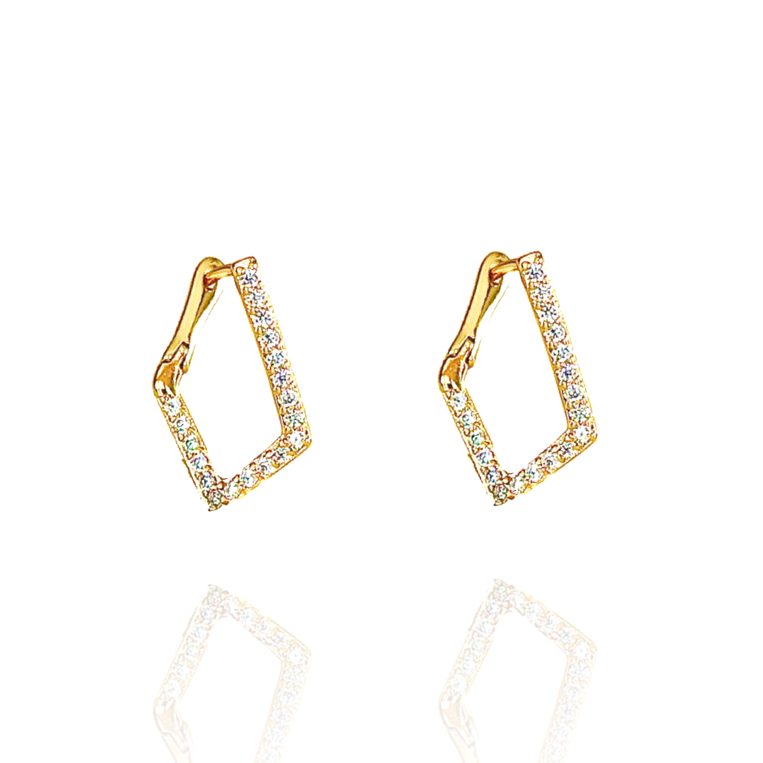 The Golden Diamond Studs
