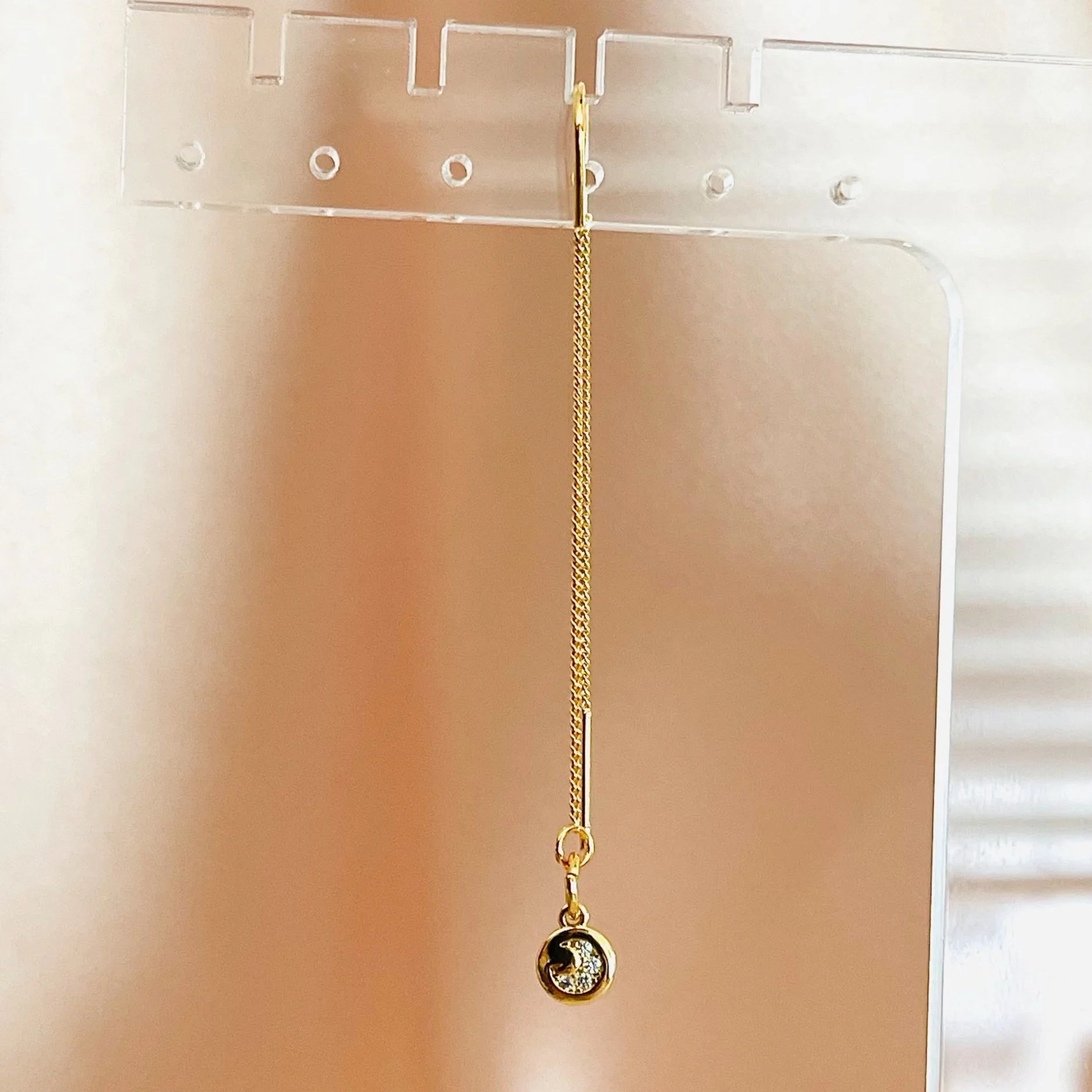 The Mini Moon Crystal Ear Threader