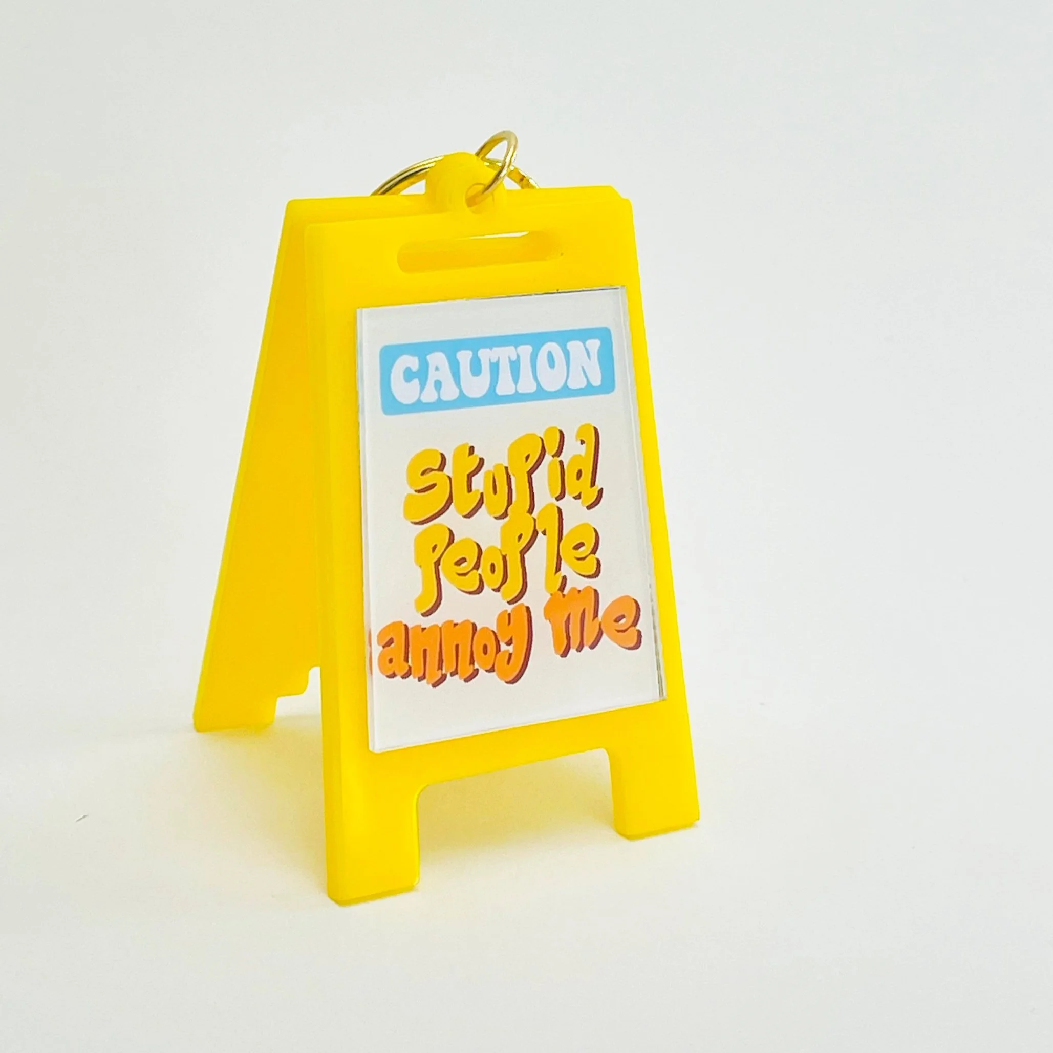 Stupid People Annoy Me - Wet Floor Sign