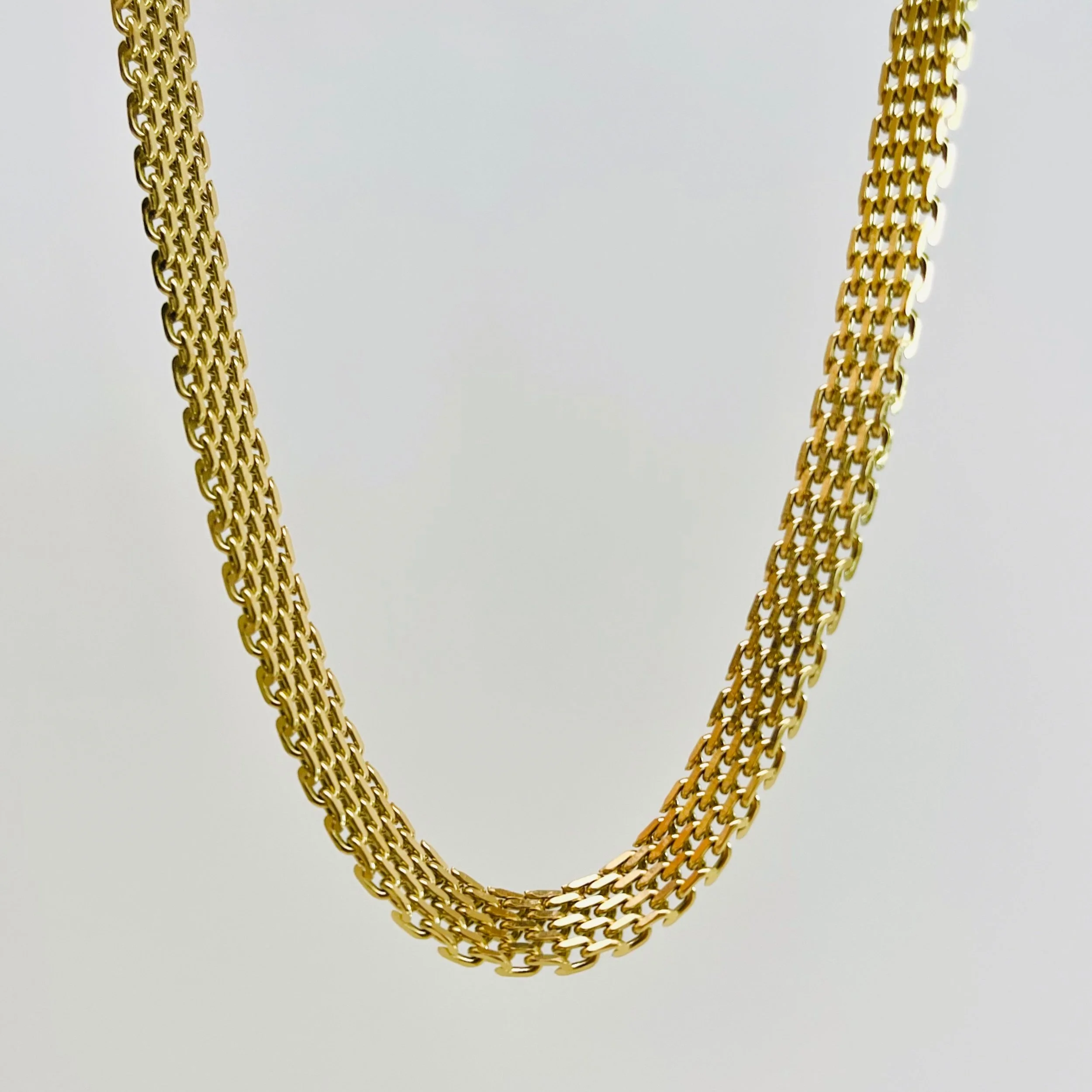 Golden Panther Link Layering Chain