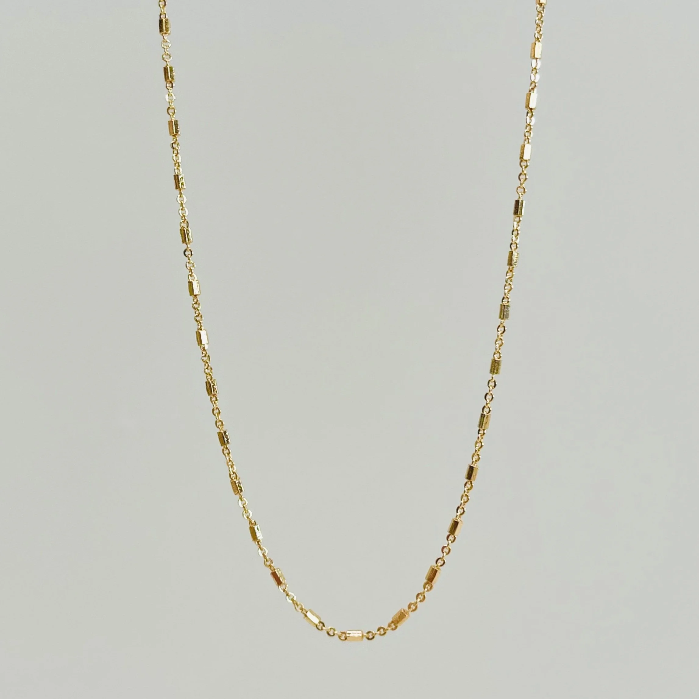 Golden Tube Chain Layering Chain