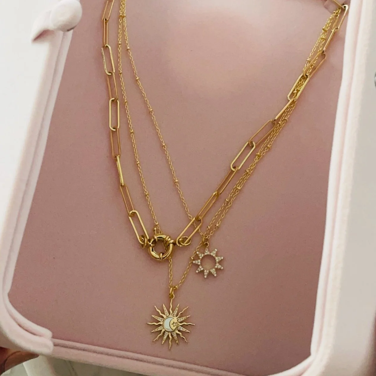 Large Golden Paperclip Chain