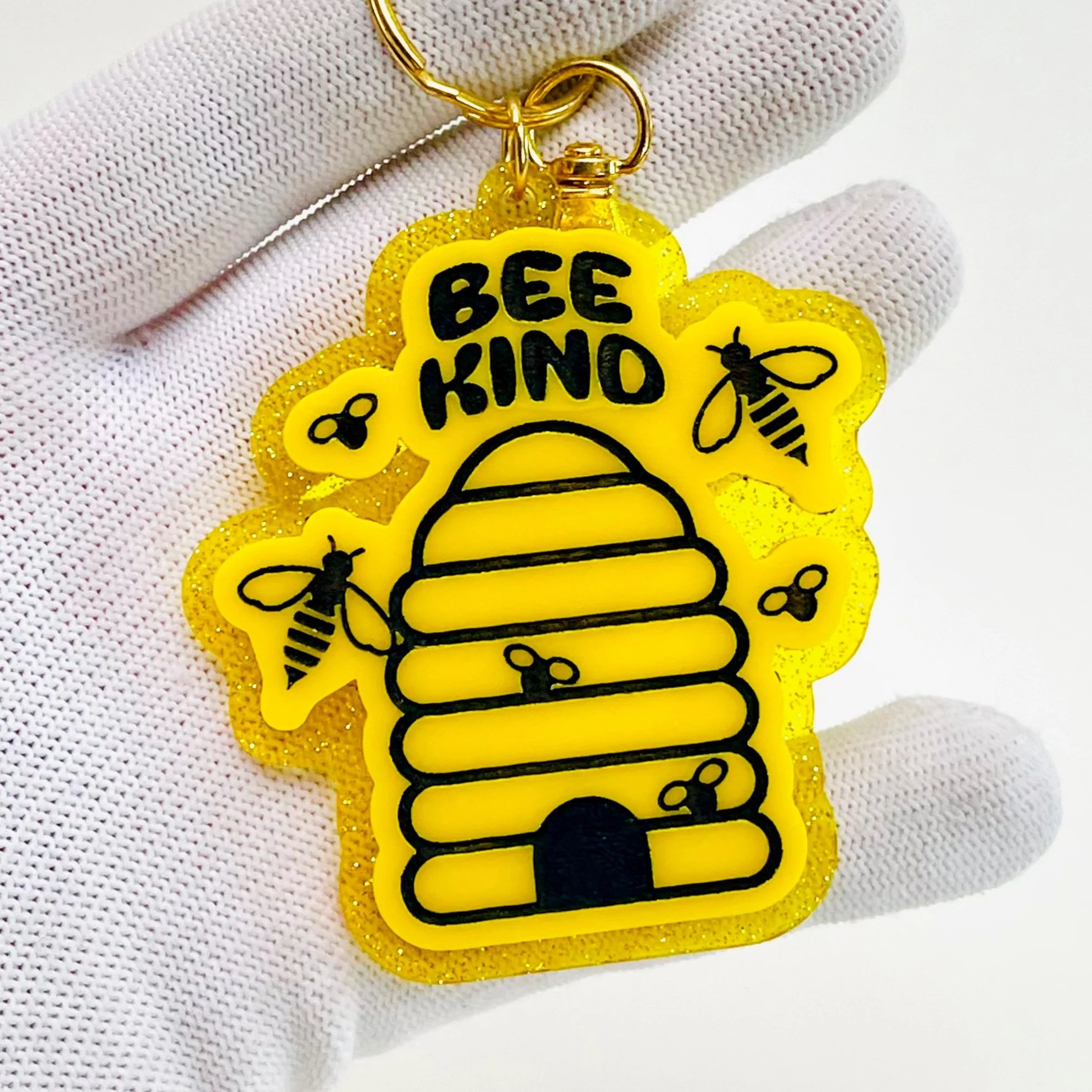 Bee Kind Beehive Charm