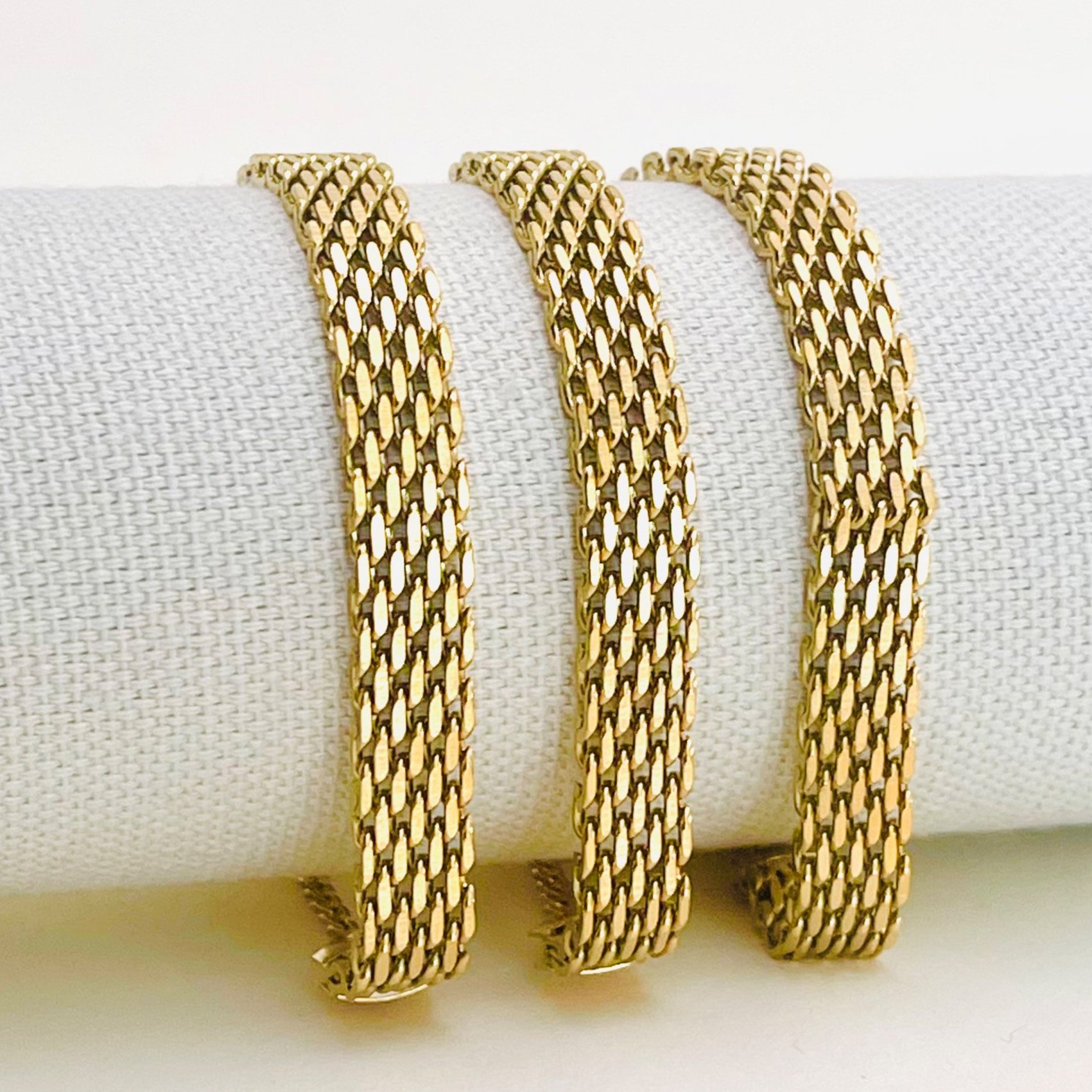 Golden Panther Link Bracelet - Stainless Steel