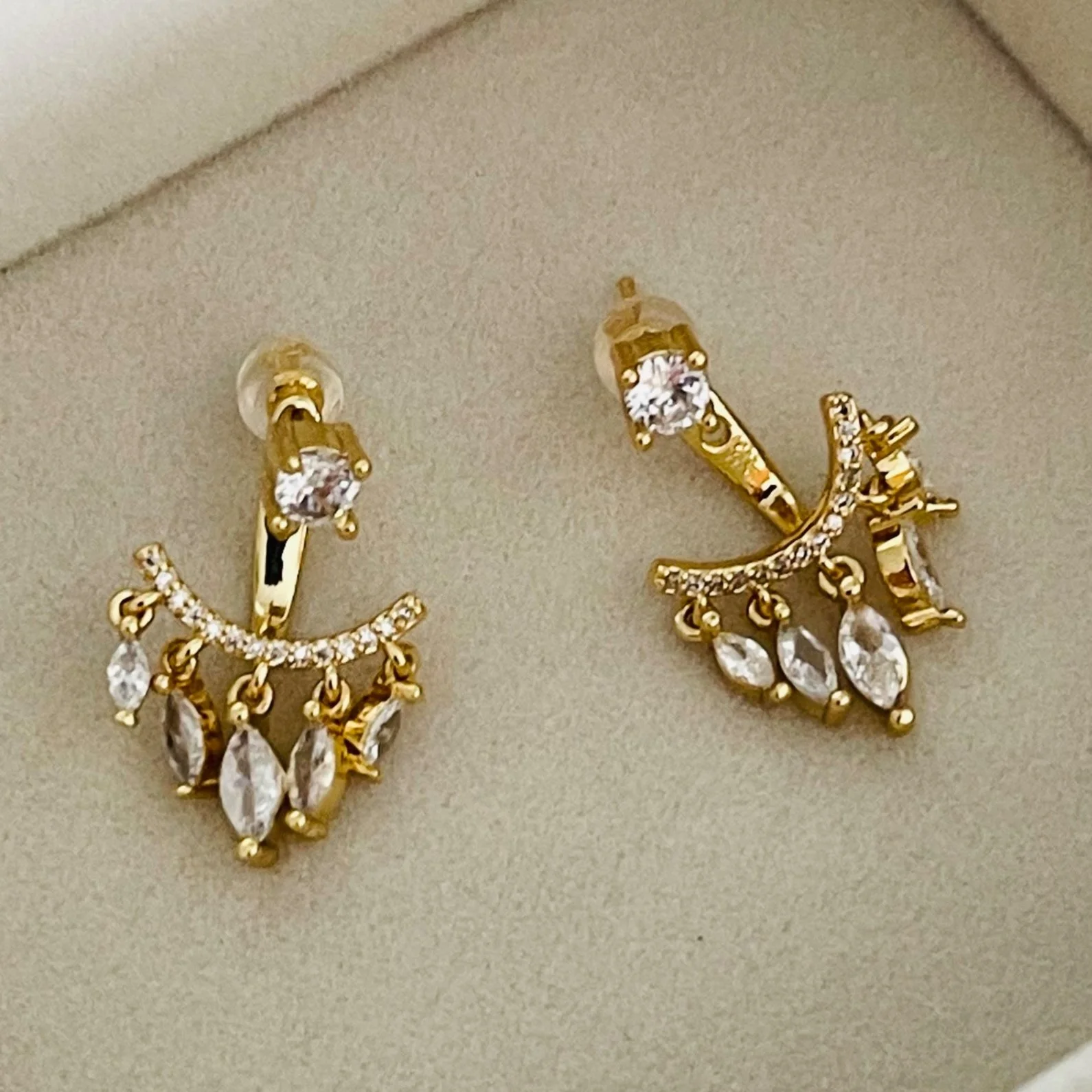 The Marquis Crystal Drop Ear Jackets