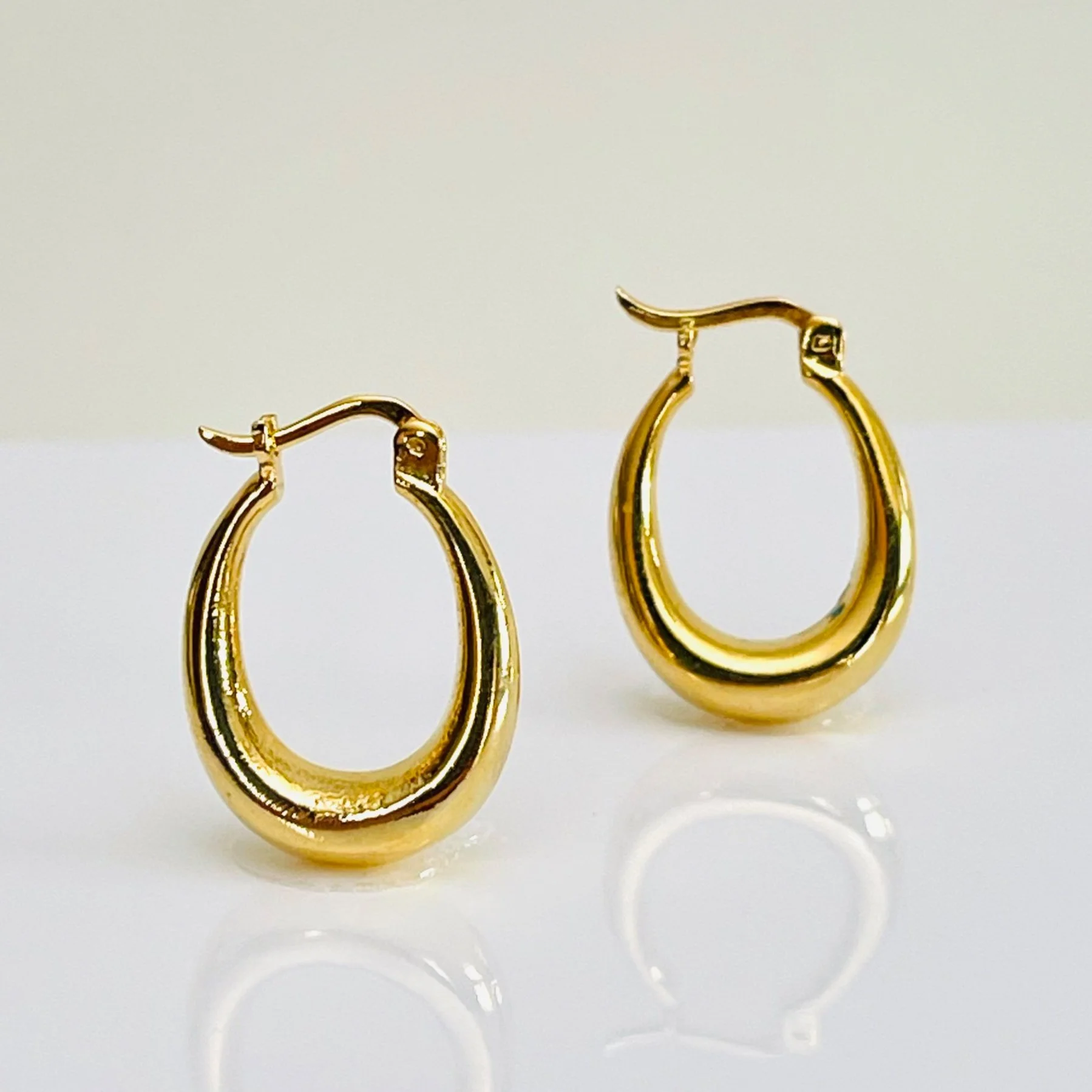 The Golden Perfect Oval Hoops