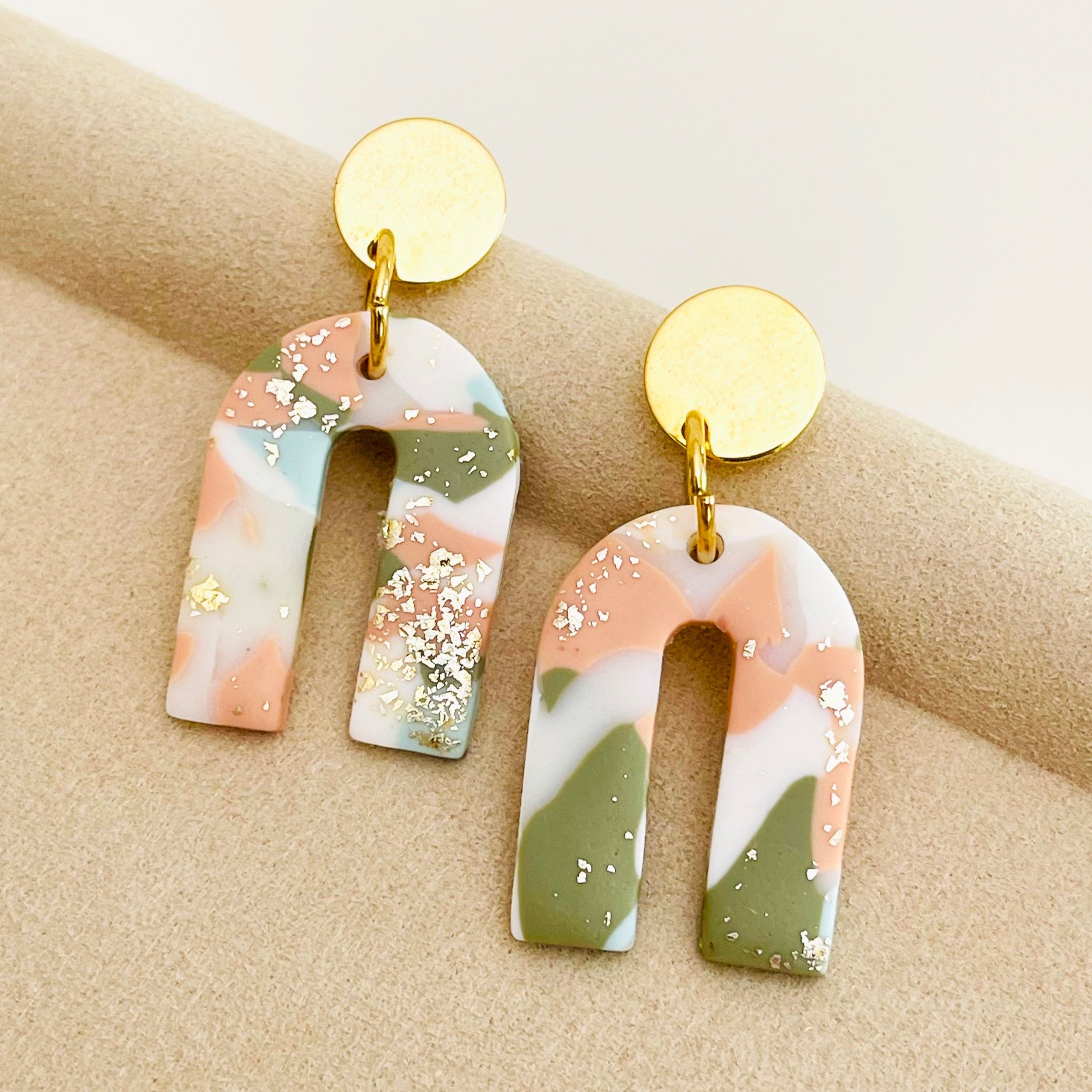 The Gold Foil Polymer Clay Arches