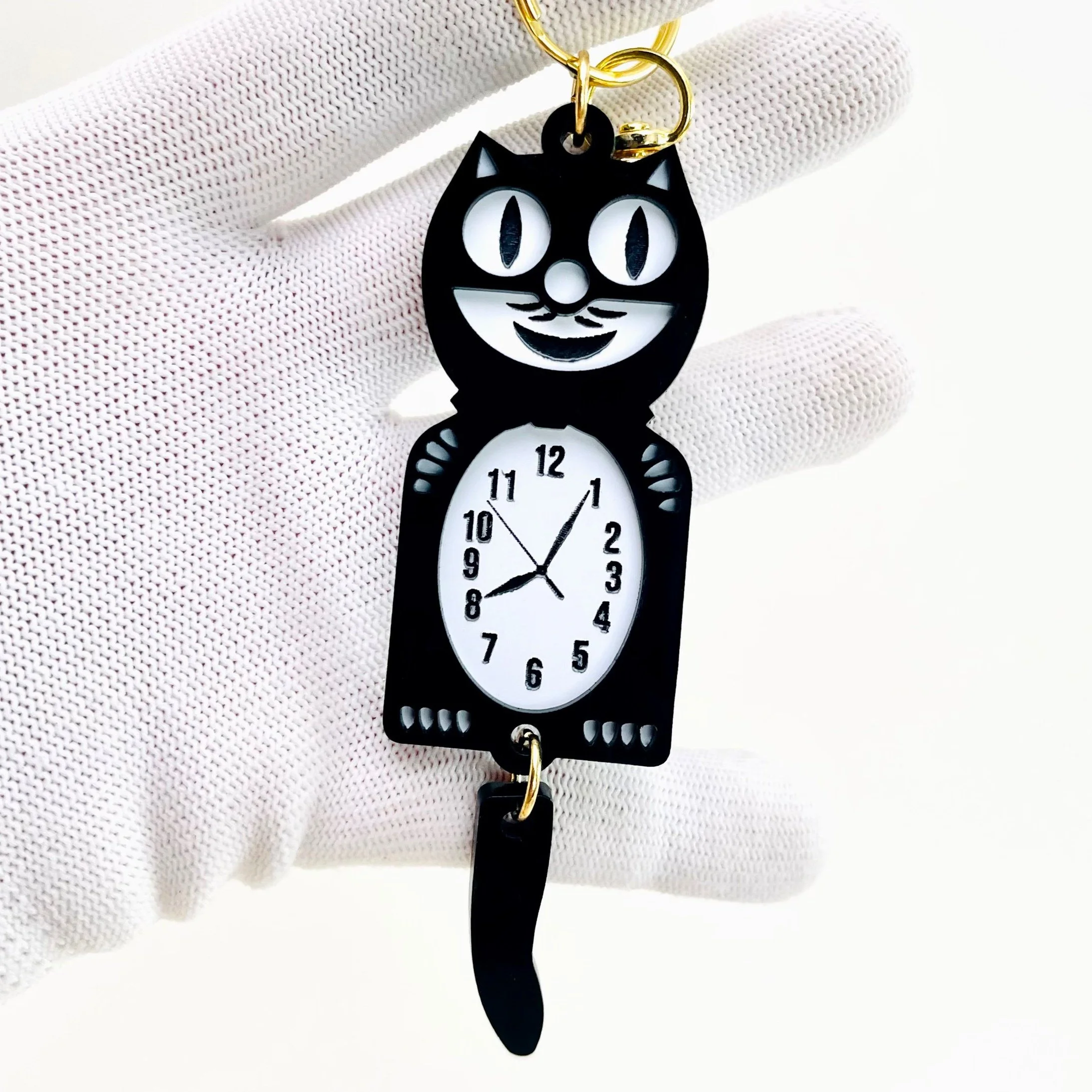 Cat Clock Charm
