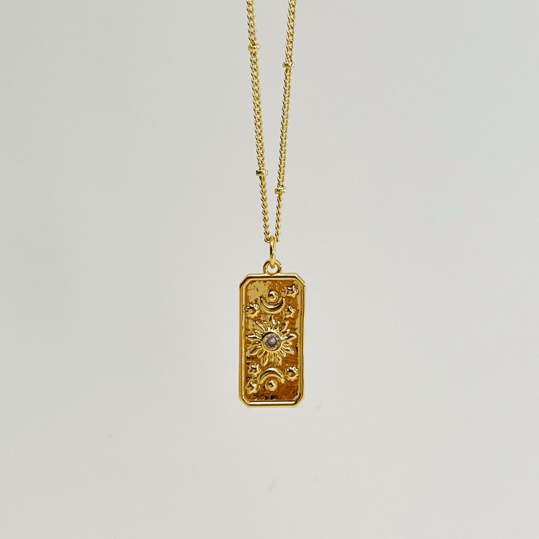 The Sun and Moon Crystal Tarot Pendant