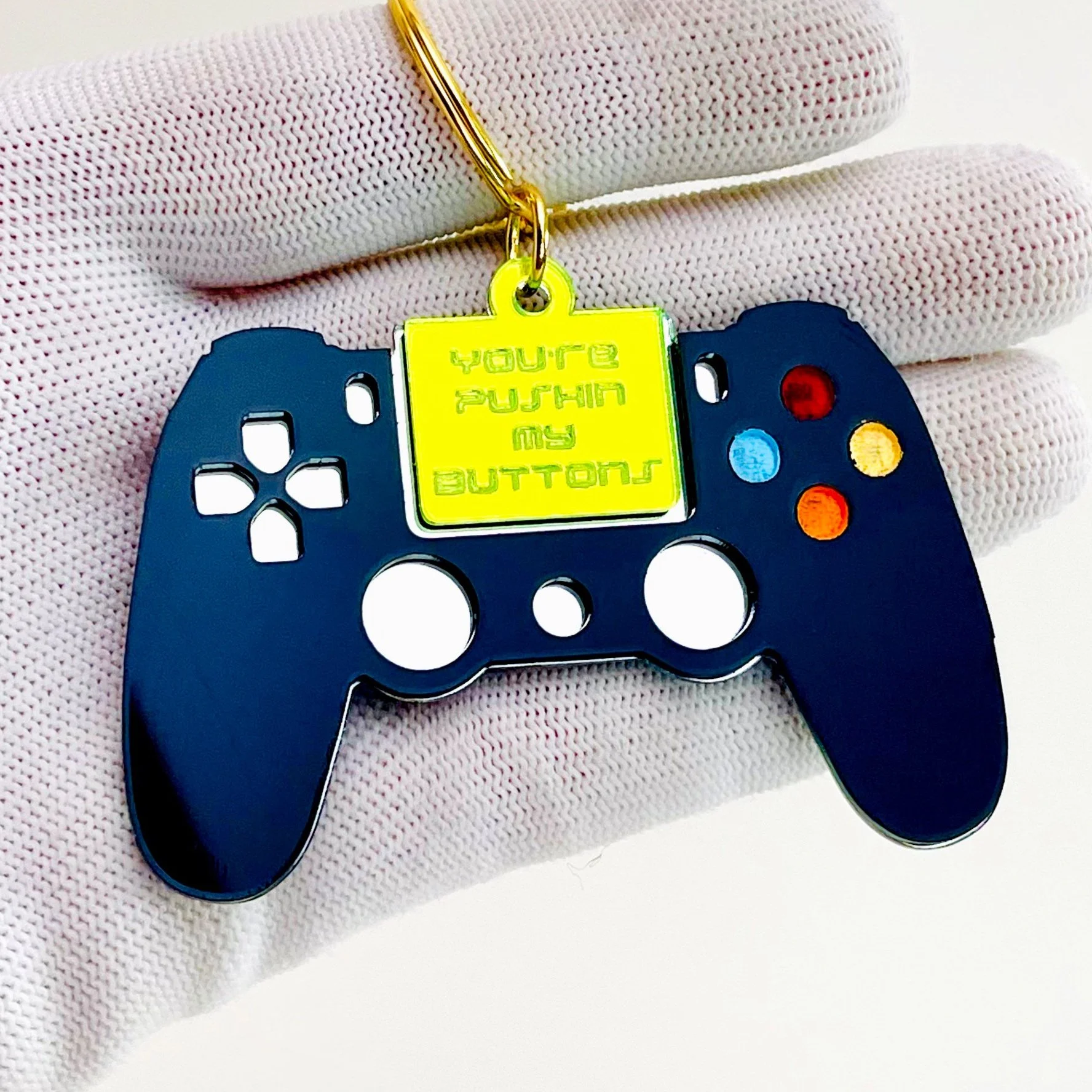 Pushin My Buttons Controller Charm