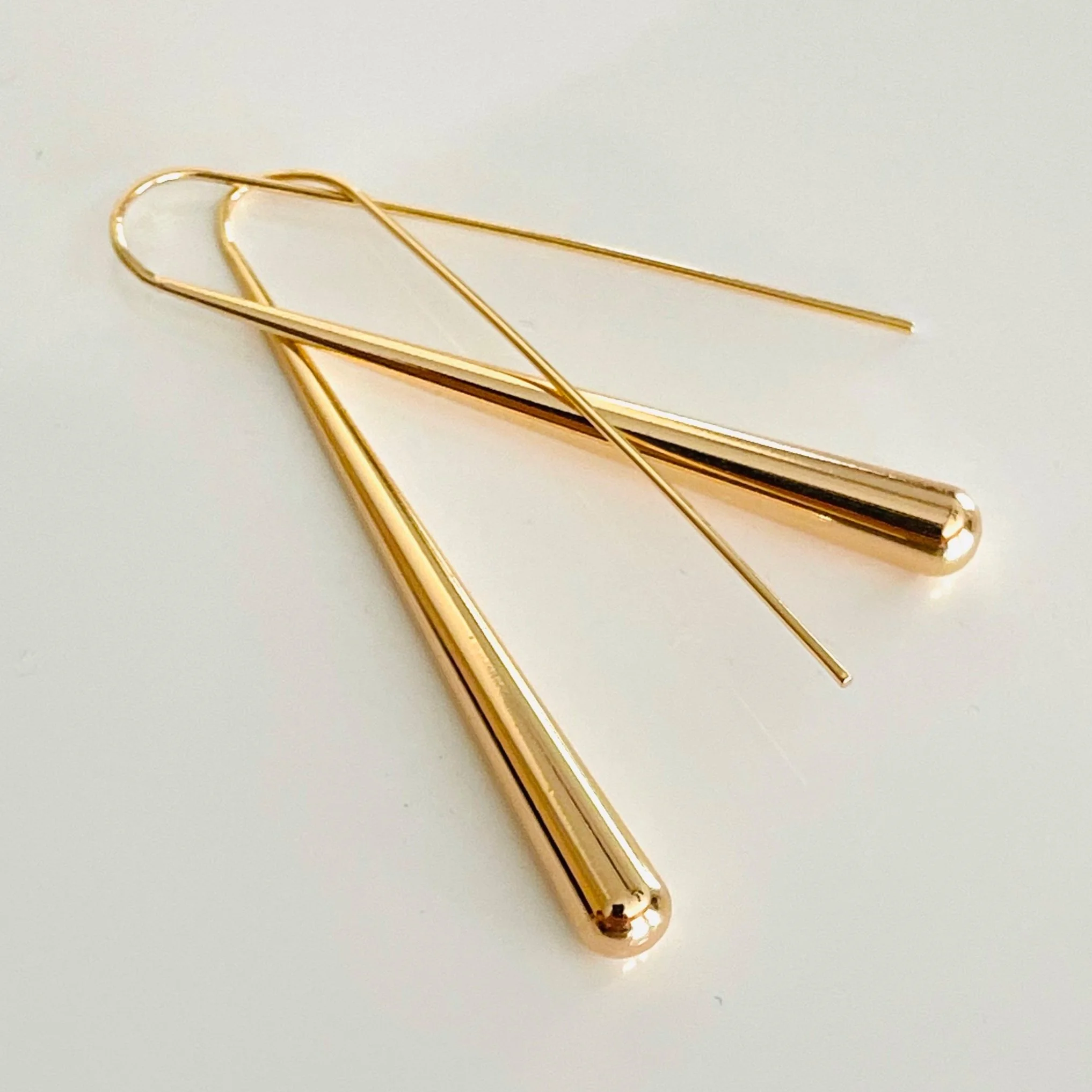 The Golden Domed Drop Statement Earrings