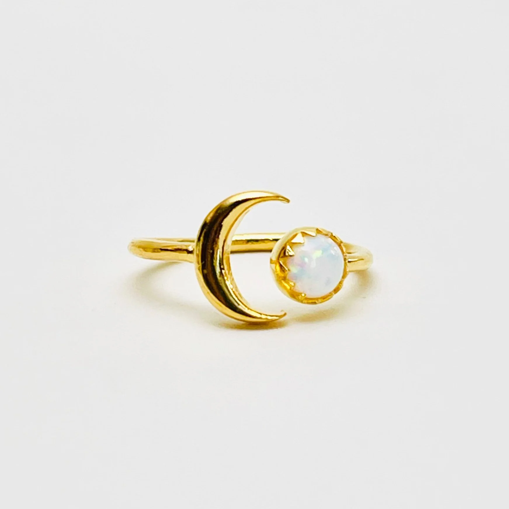 The White Opal Crescent Moon