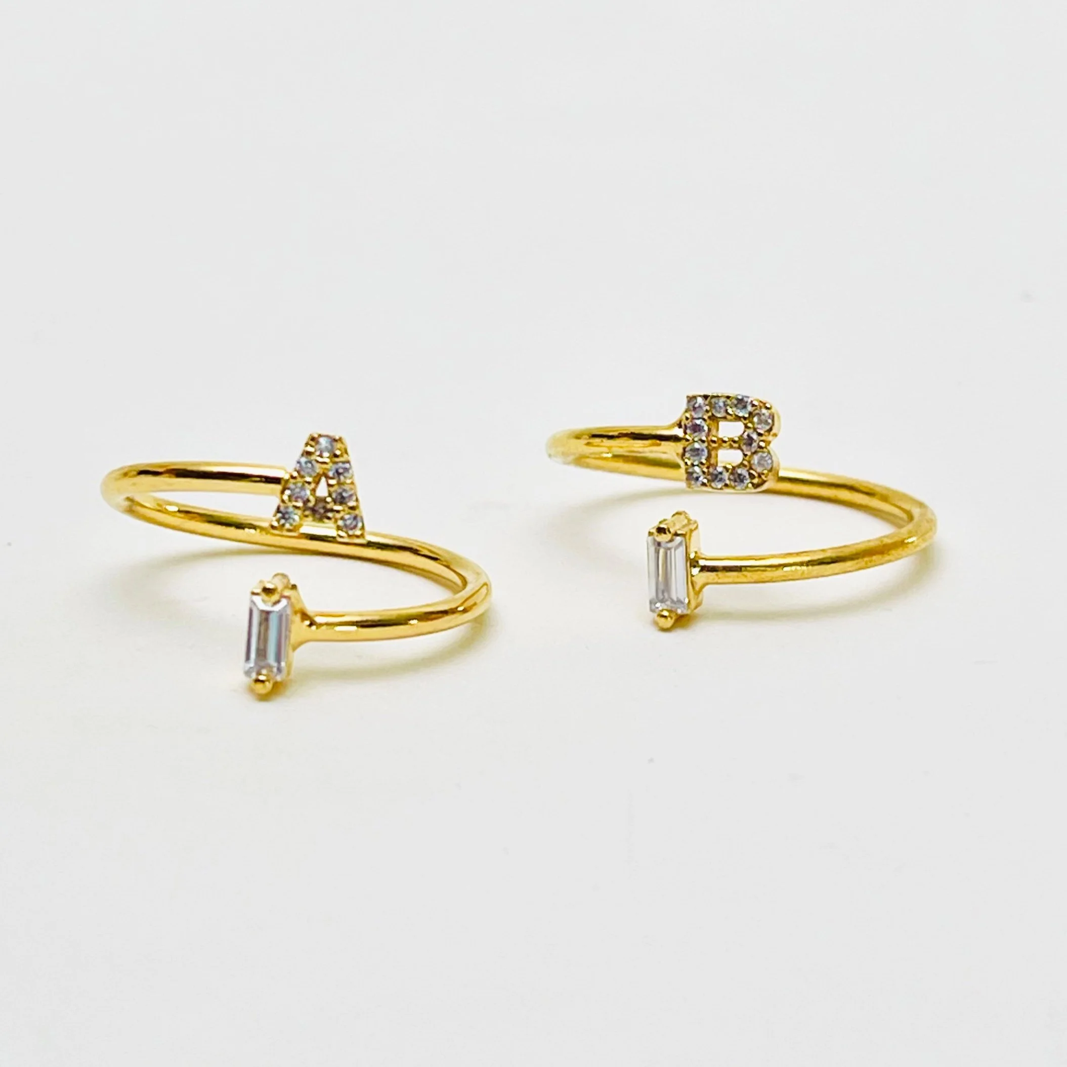 The Golden Monogram Wrap Ring