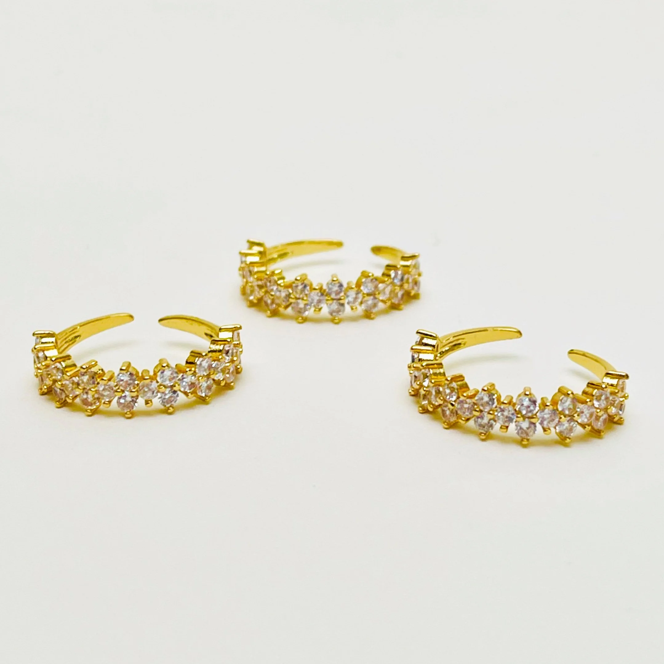 The Crystal Coronet Stacking Ring