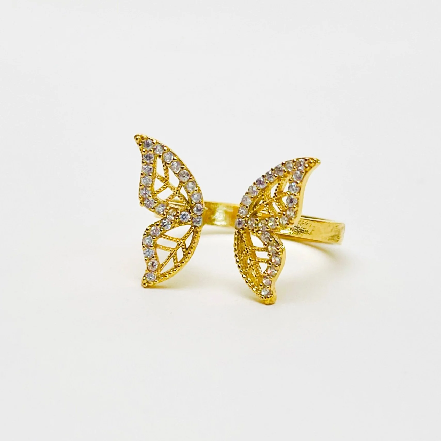 The Crystal Butterfly Wing Wrap Ring