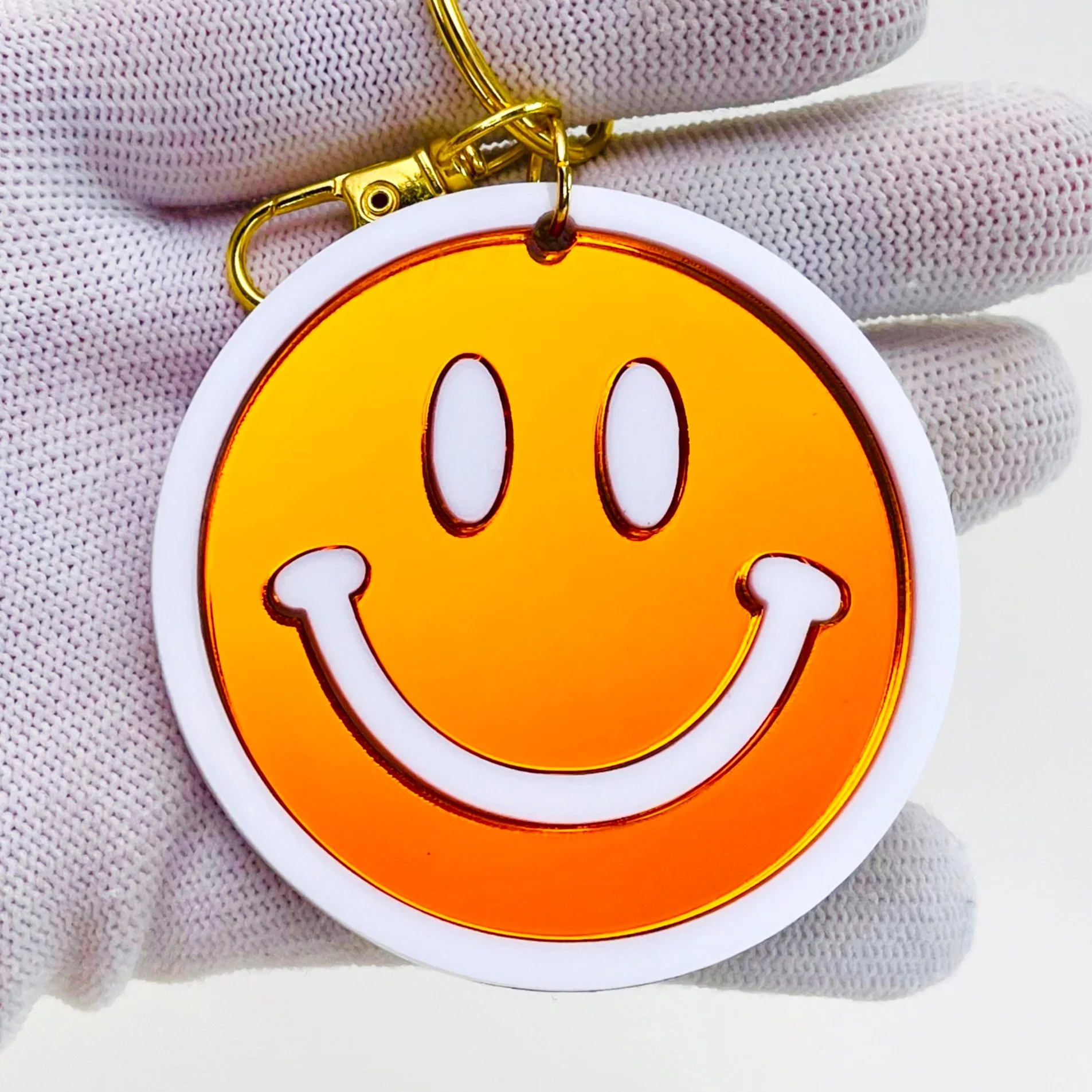 Orange Mirror Smile Face