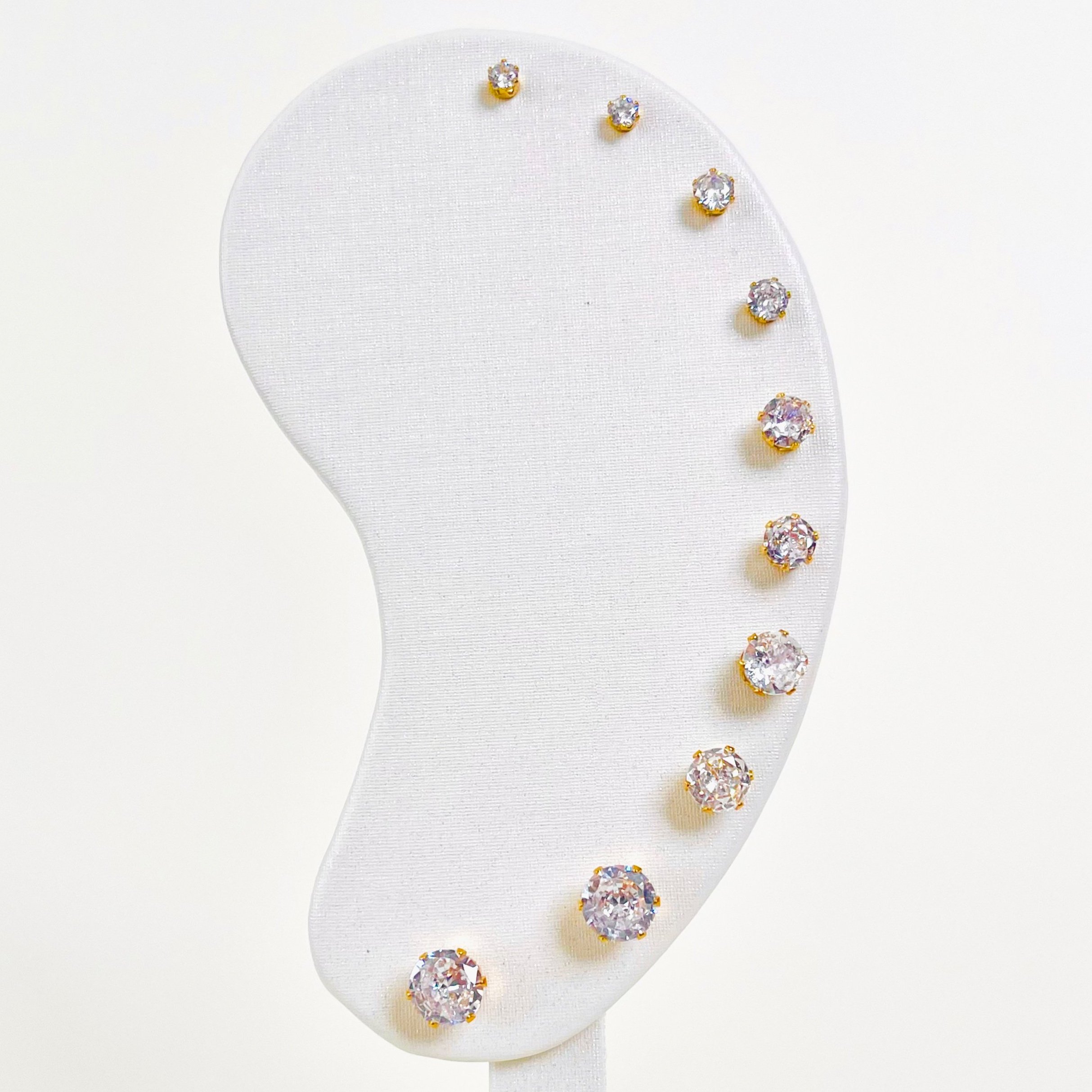 Crystal Stud Earring Set