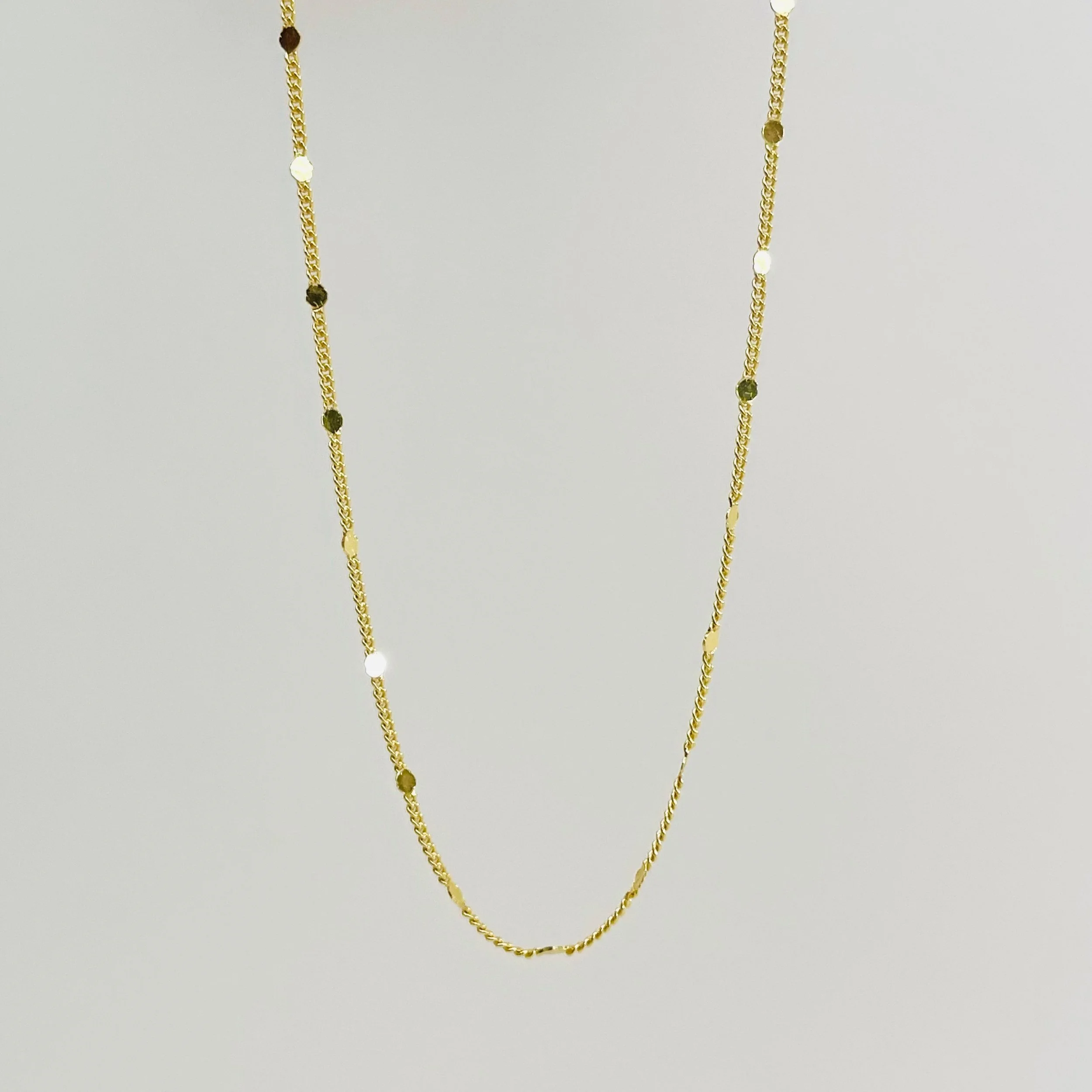 The Hammered Gold Layering Chain