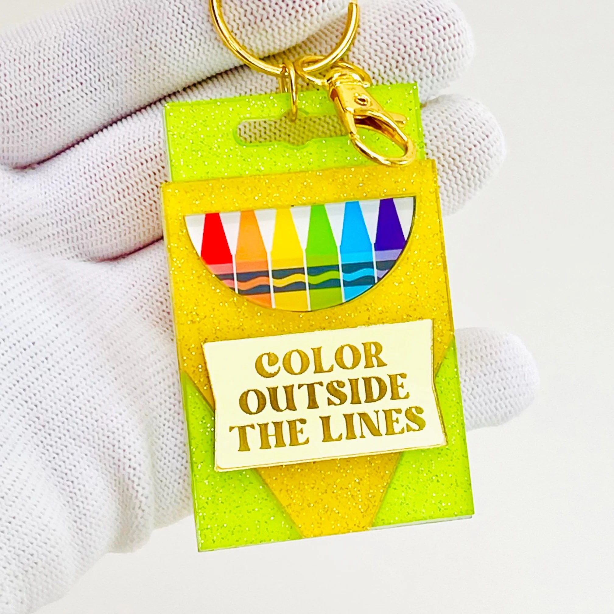 Color Outside the Lines Crayon Box Charm