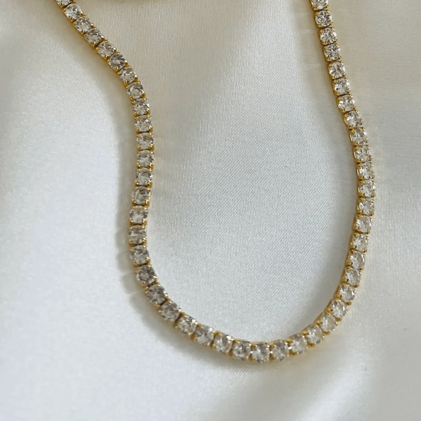 Crystal Tennis Chain