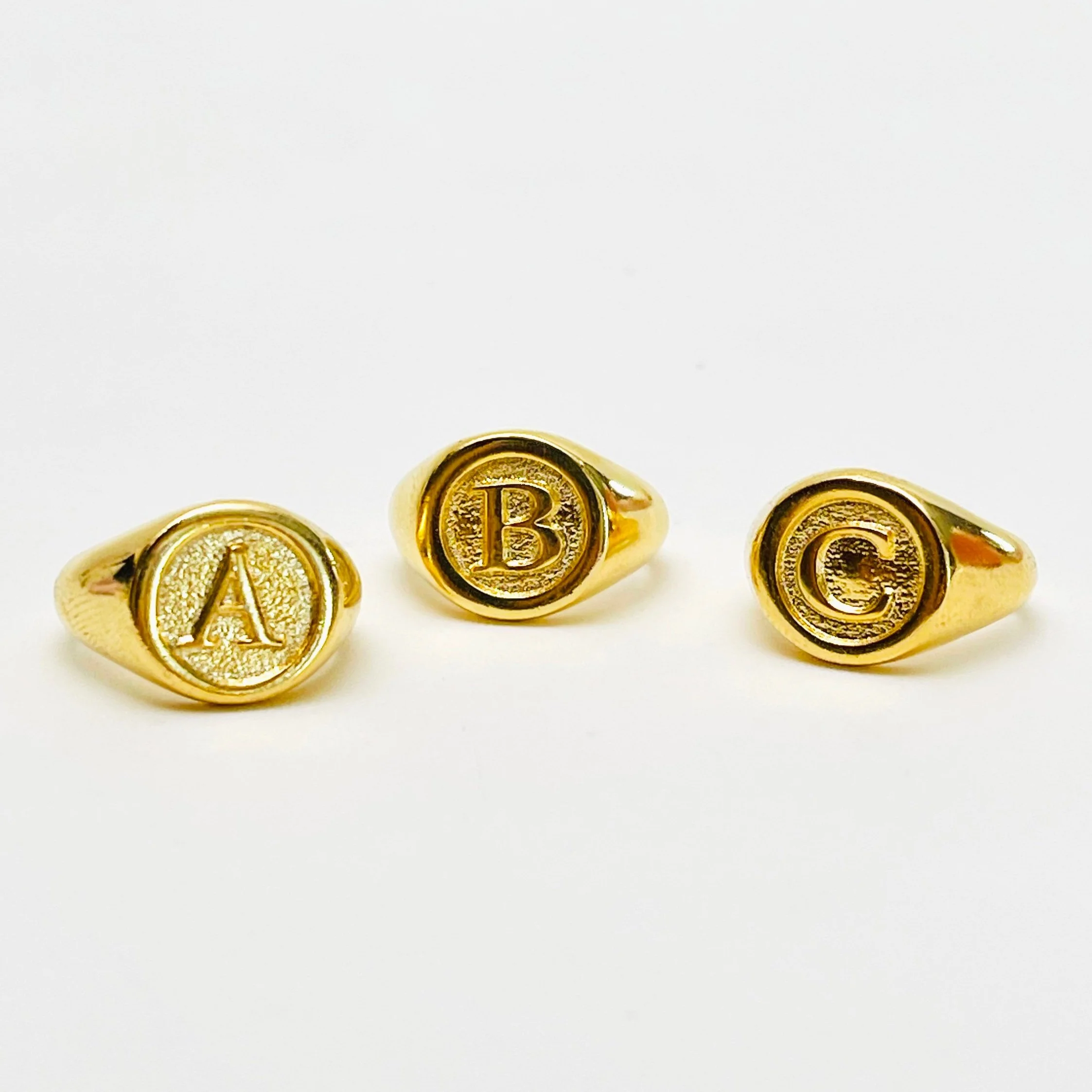 The Gold Monogram Signet Ring