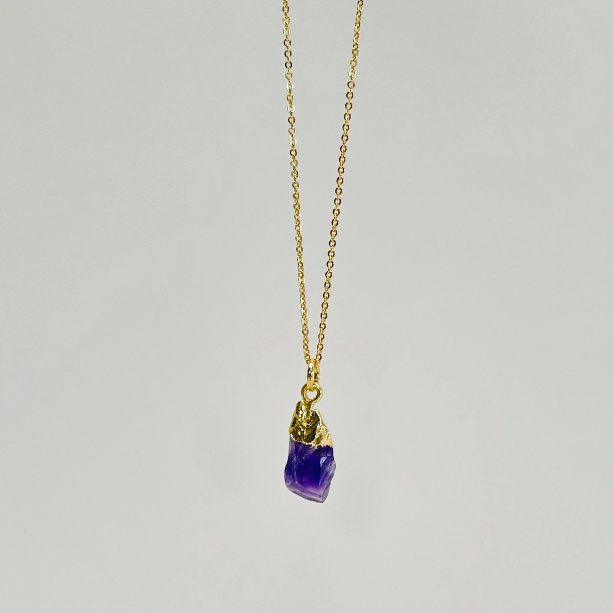 Natural Amethyst Cluster Pendant